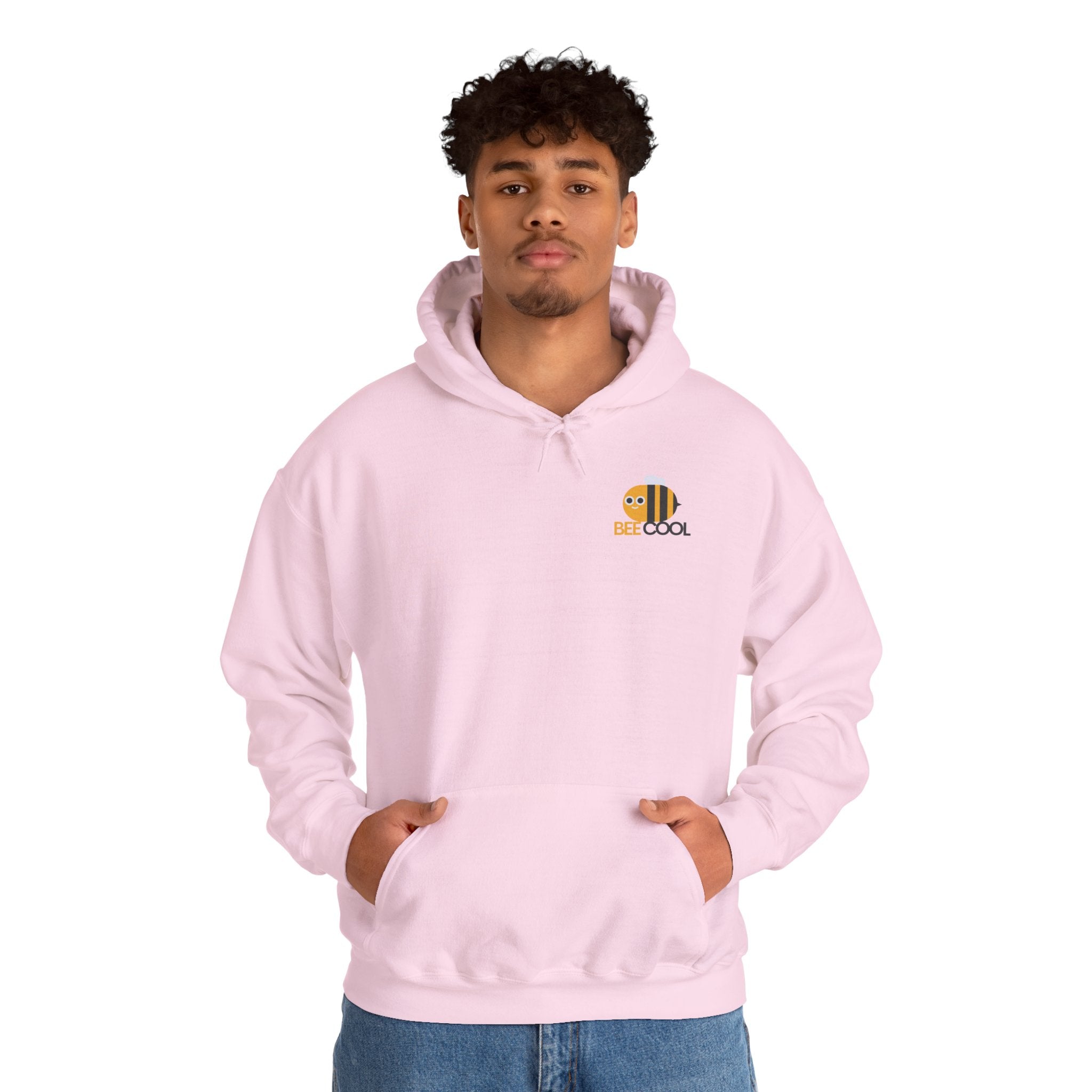 Leafen Bee Cool Unisex Heavy Blend™ Hooded Sweatshirt, Comfortable Casual Wear, Perfect Gift for Nature Lovers
