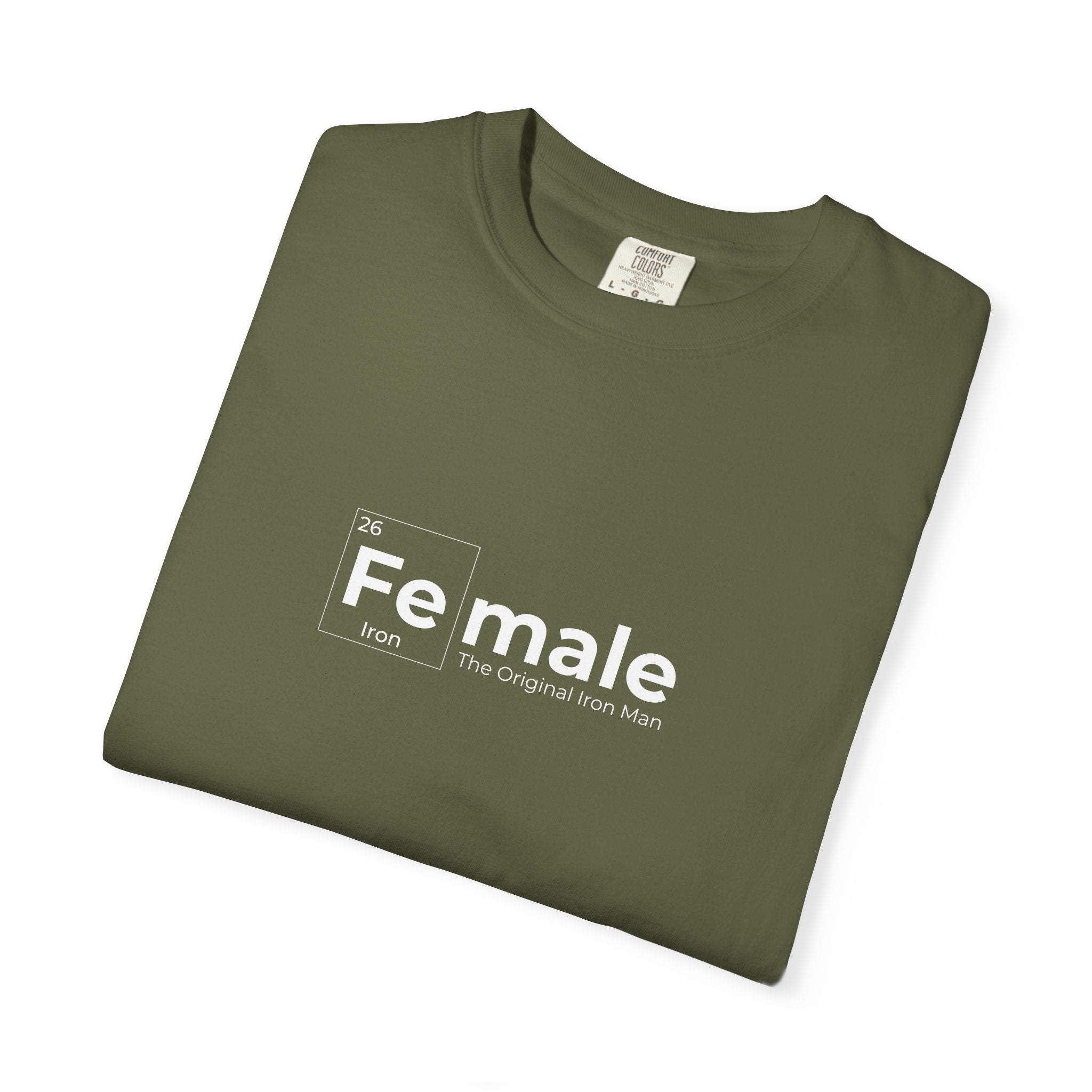 Original Iron Man Unisex Garment-Dyed T-shirt, Casual Wear, Summer Vibe, Gift for Friends, Relaxed Everyday Style