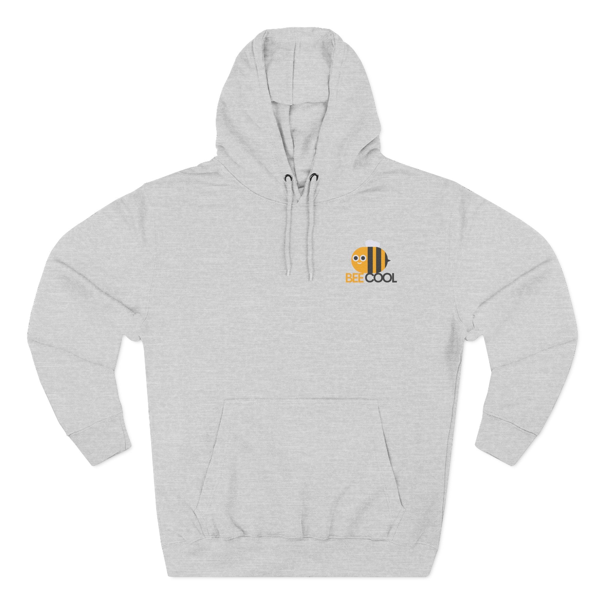 Leafen Bee Cool Fleece Hoodie - Fall Design, Cozy Sweatshirt, Perfect for cool weather, Fall Fashion, Gift Idea