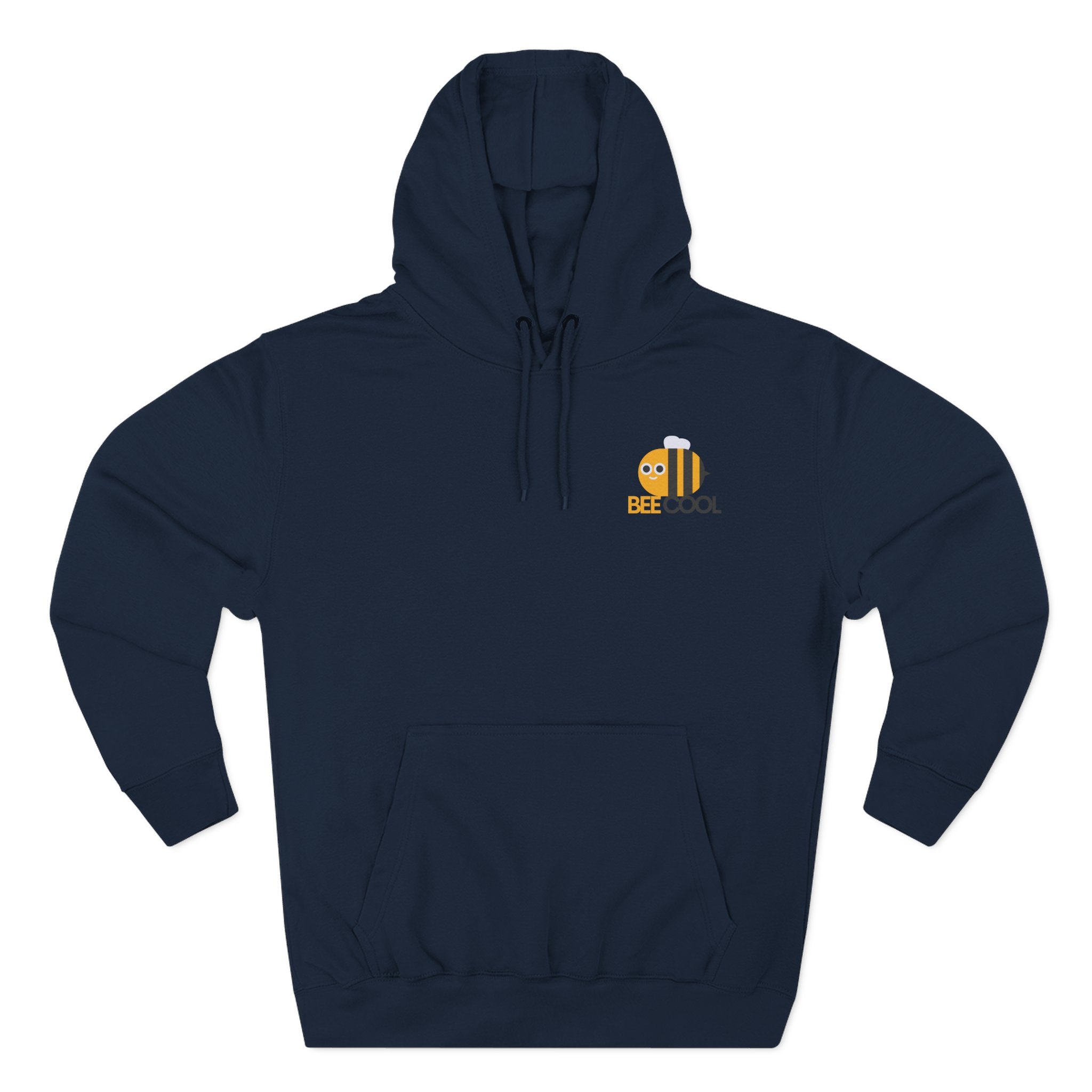 Leafen Bee Cool Fleece Hoodie - Fall Design, Cozy Sweatshirt, Perfect for cool weather, Fall Fashion, Gift Idea