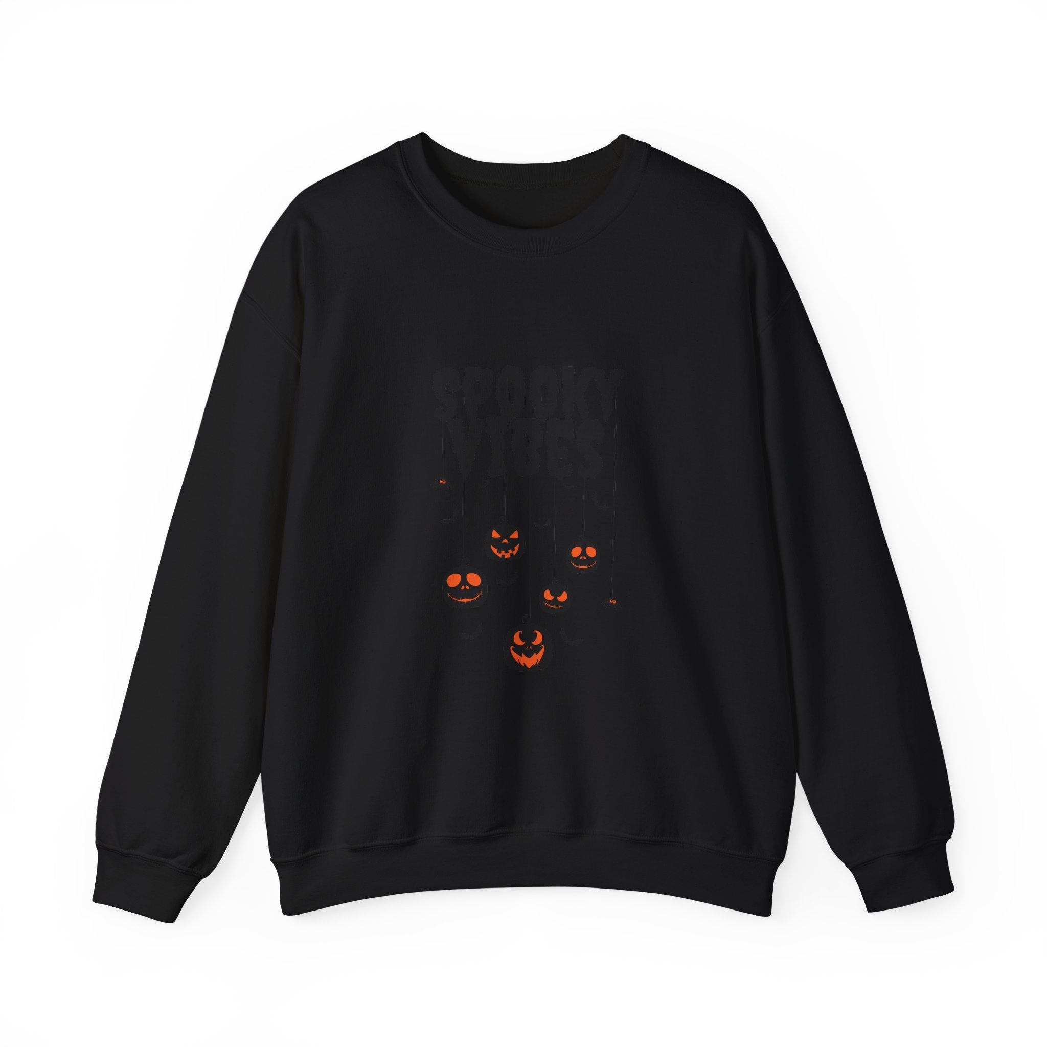 Leafen Spooky Vibes Unisex Garment-Dyed T-Shirt – 100% Ring-Spun Cotton, Soft Relaxed Fit Crewneck Tee for Men & Women