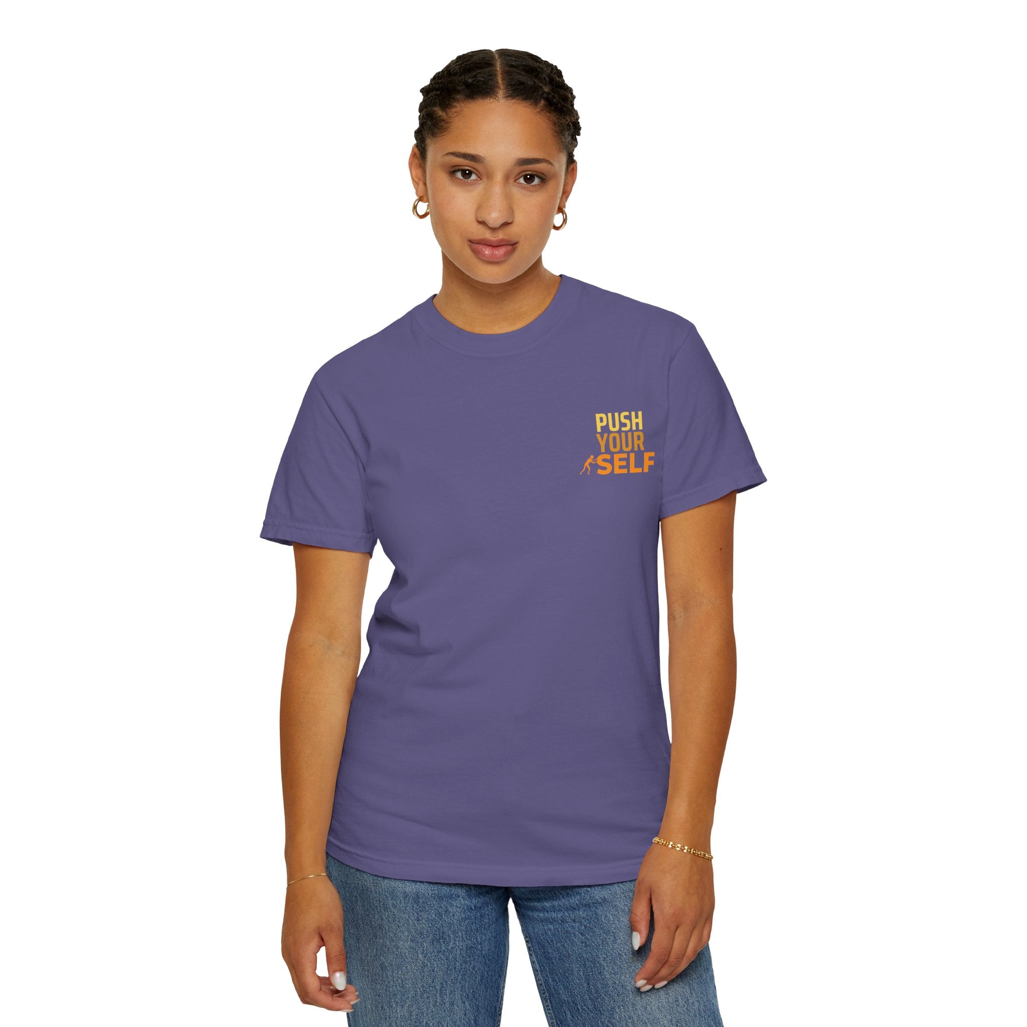 Leafen Push Your Self Unisex T-Shirt | Casual Tee, Gift for Friends, Casual Wear, Everyday Comfort