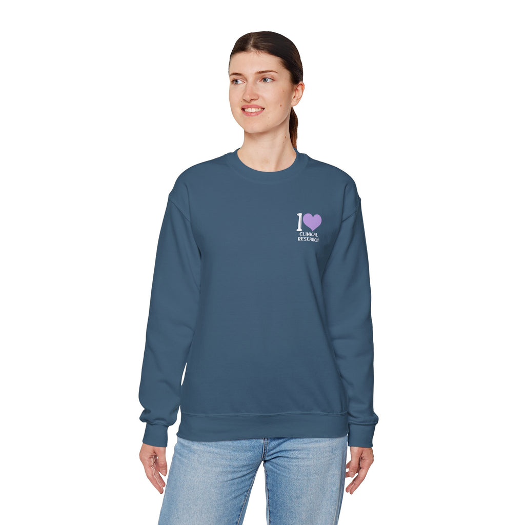 Leafen I Love Research Sweatshirt, Cozy Crewneck, Unisex Gift, Perfect for Researchers, Science Lovers, Casual Wear
