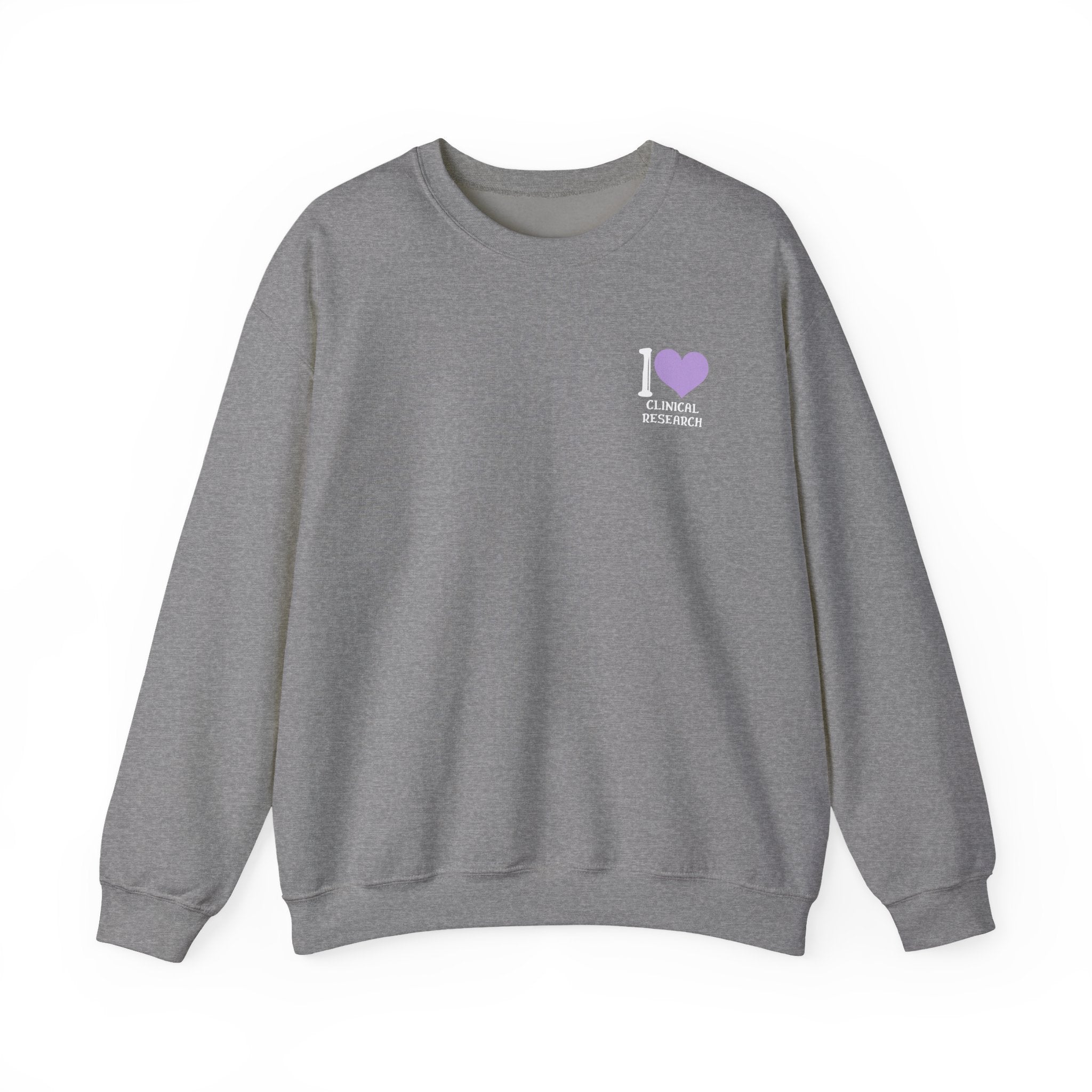 Leafen I Love Research Sweatshirt, Cozy Crewneck, Unisex Gift, Perfect for Researchers, Science Lovers, Casual Wear