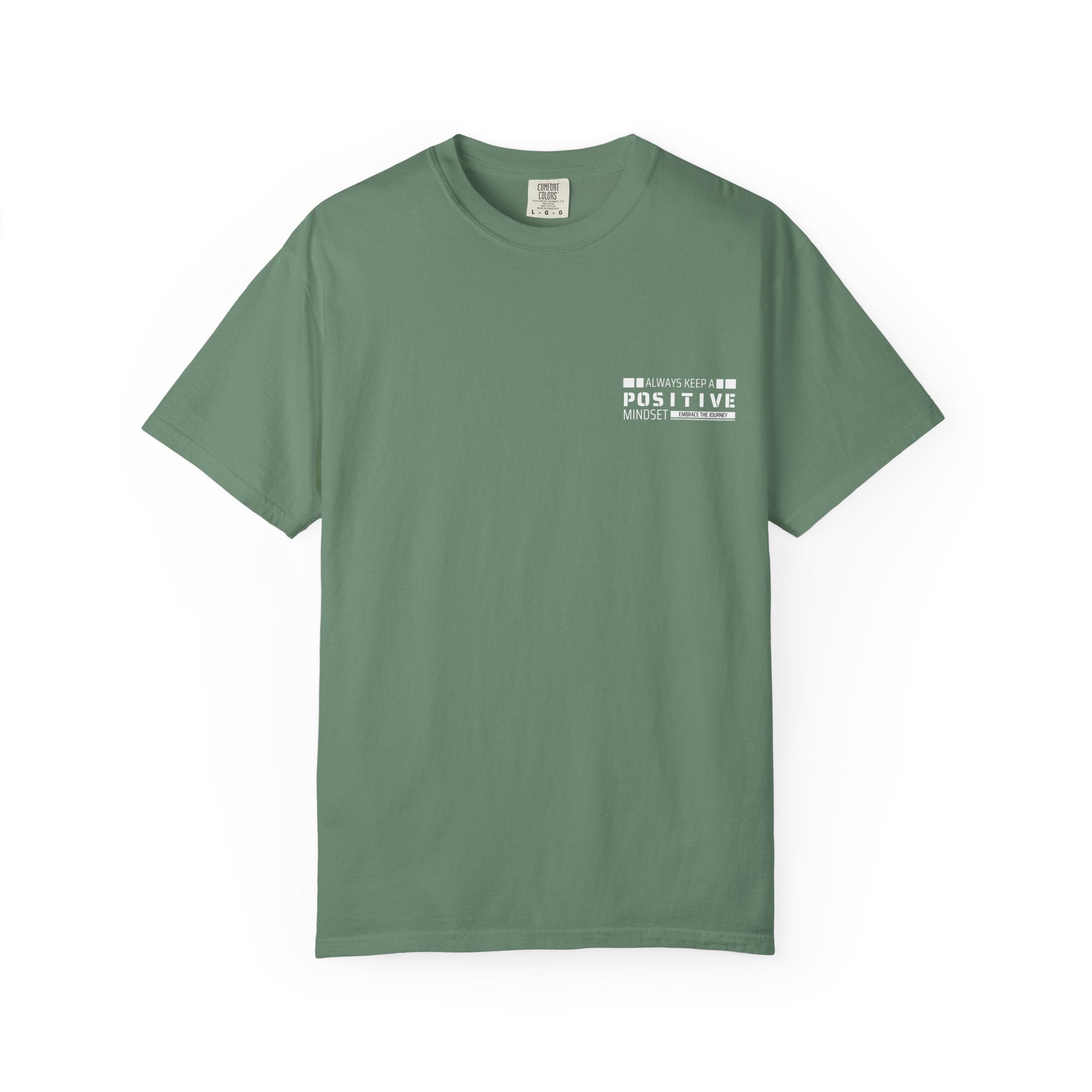 Leafen Positive Vibe Unisex Garment-Dyed T-shirt, Casual Wear, Summer Vibe, Gift for Friends, Relaxed Everyday Style