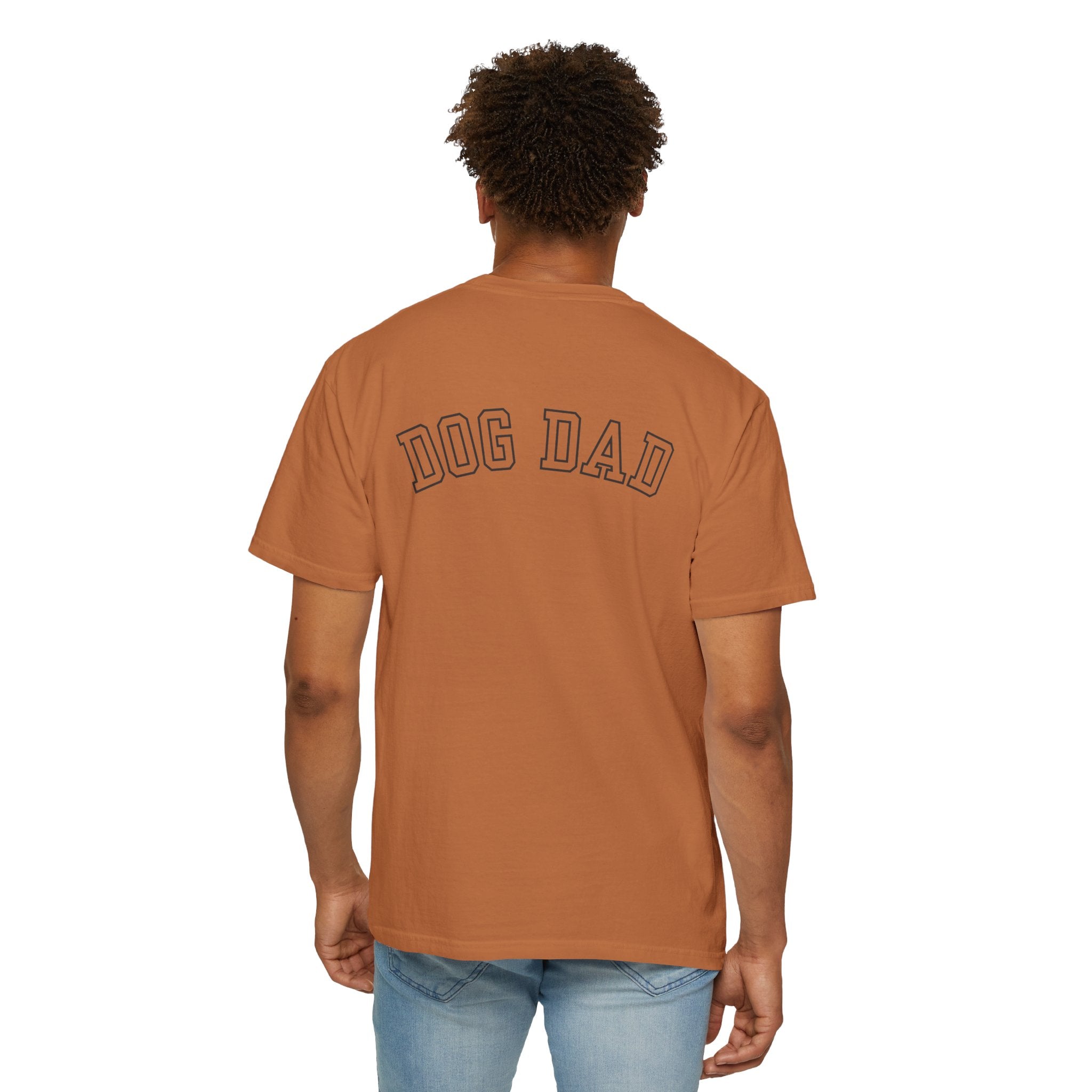 Leafen DOG DAD Unisex Garment-Dyed T-shirt, Casual Wear, Summer Vibe, Gift for Friends, Relaxed Everyday Style
