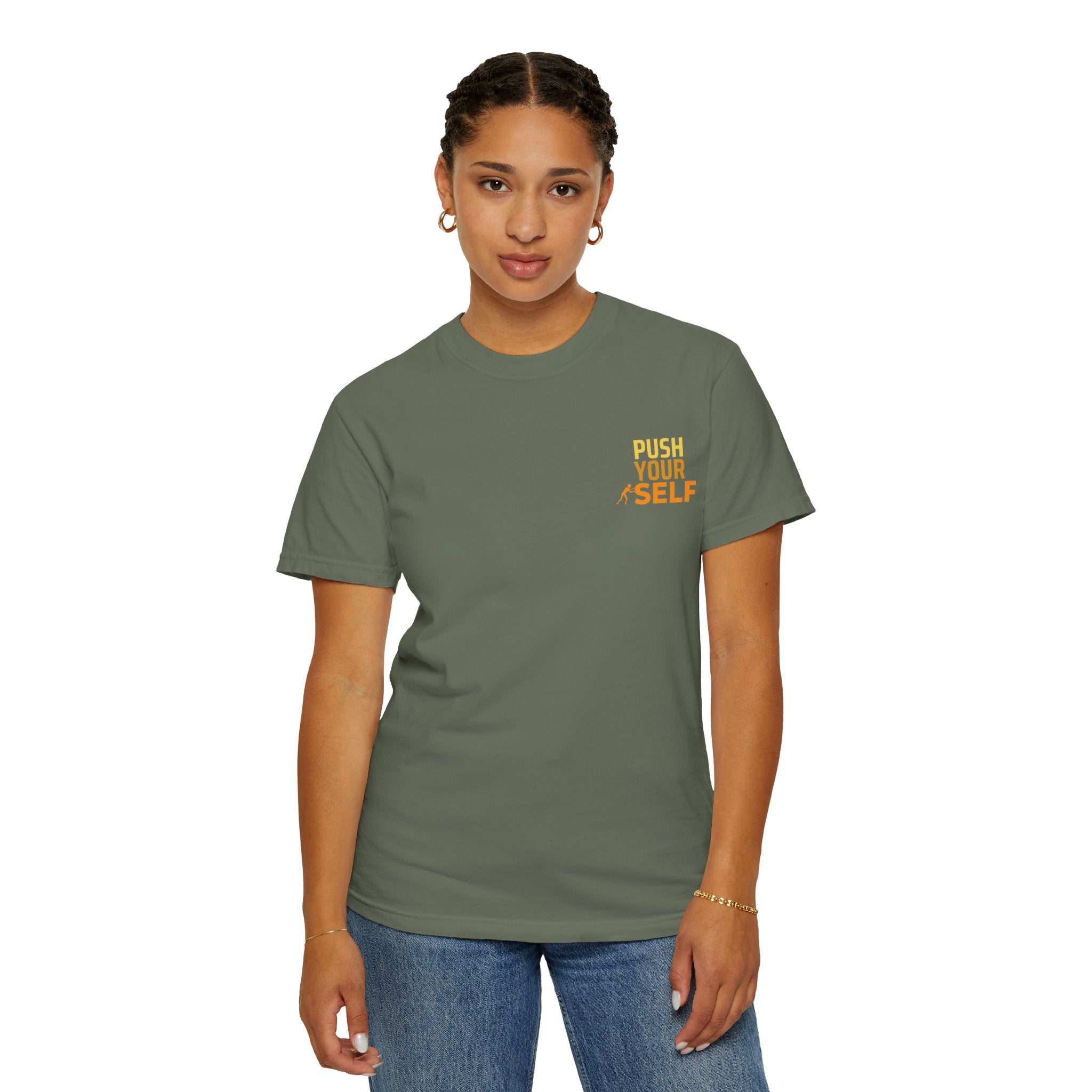 Leafen Push Your Self Unisex T-Shirt | Casual Tee, Gift for Friends, Casual Wear, Everyday Comfort