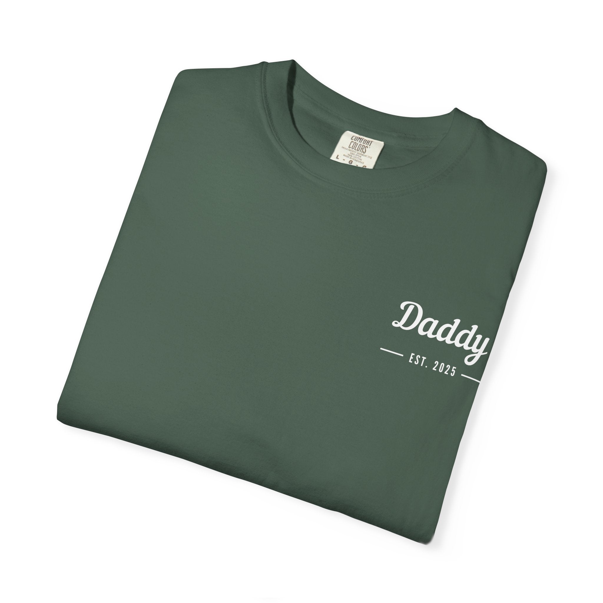 Leafen Daddy Est Unisex Garment-Dyed T-shirt, Casual Wear, Summer Vibe, Gift for Friends, Relaxed Everyday Style
