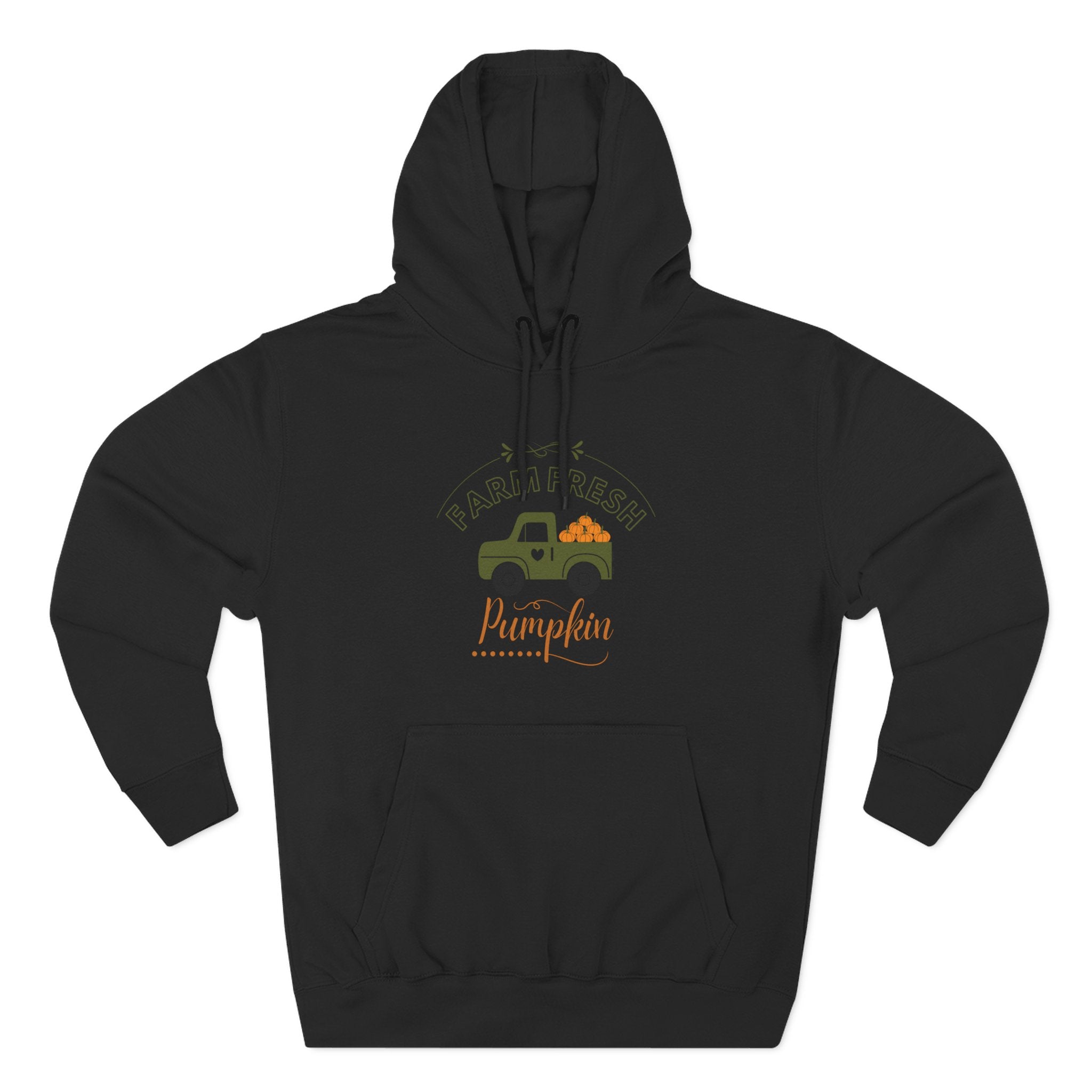 Leafen Autumn Fleece Hoodie - Peace, Love, Fall Design, Cozy Sweatshirt, Perfect for Thanksgiving, Fall Fashion, Gift Idea