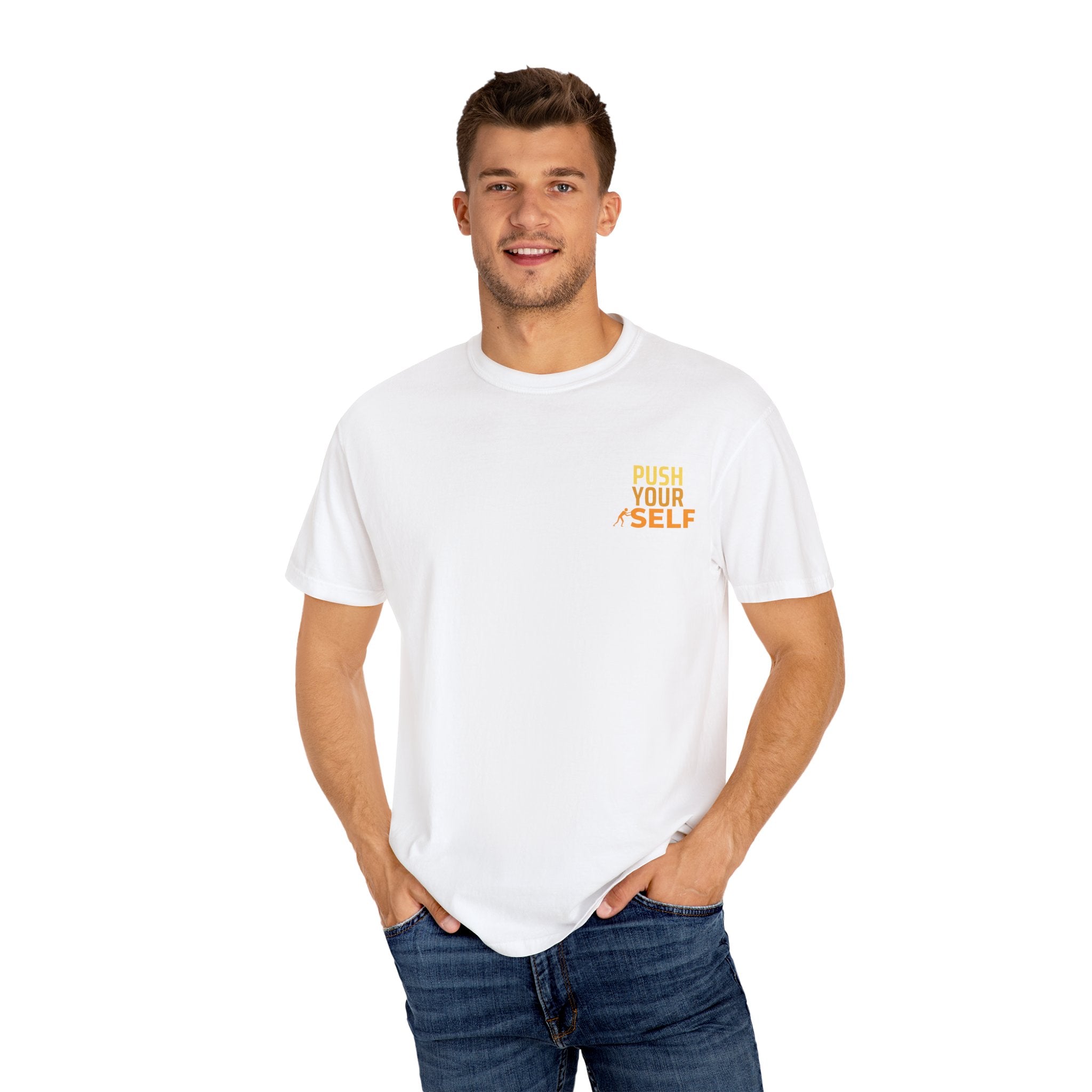 Leafen Push Your Self Unisex T-Shirt | Casual Tee, Gift for Friends, Casual Wear, Everyday Comfort