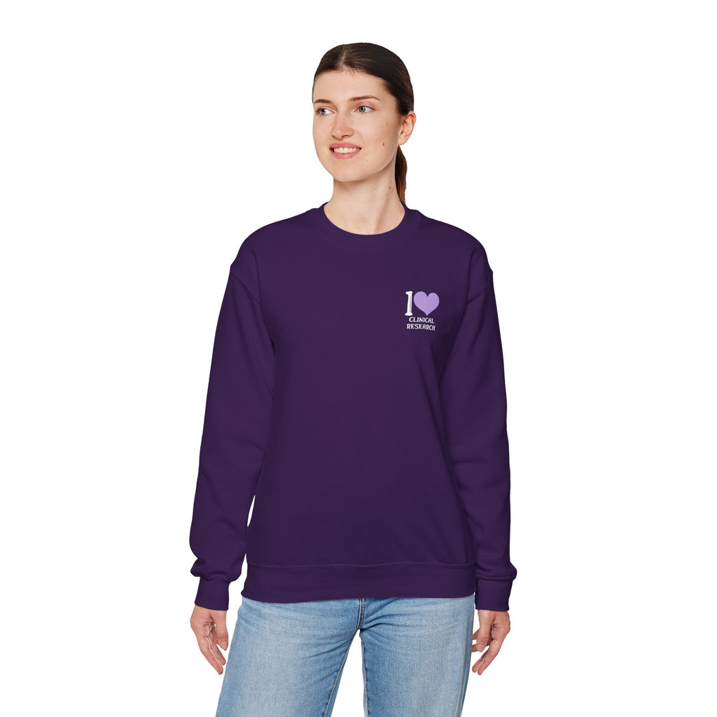 Leafen I Love Research Sweatshirt, Cozy Crewneck, Unisex Gift, Perfect for Researchers, Science Lovers, Casual Wear