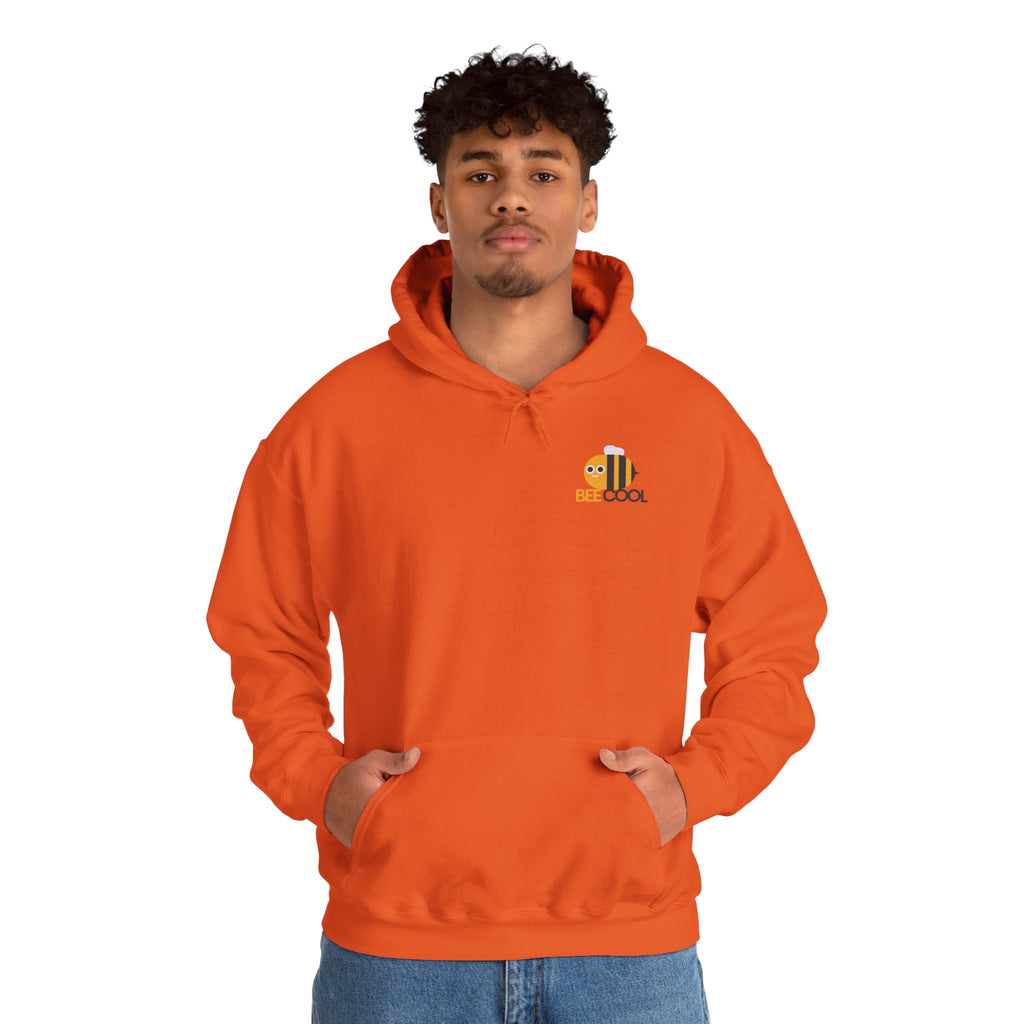 Leafen Bee Cool Unisex Heavy Blend™ Hooded Sweatshirt, Comfortable Casual Wear, Perfect Gift for Nature Lovers