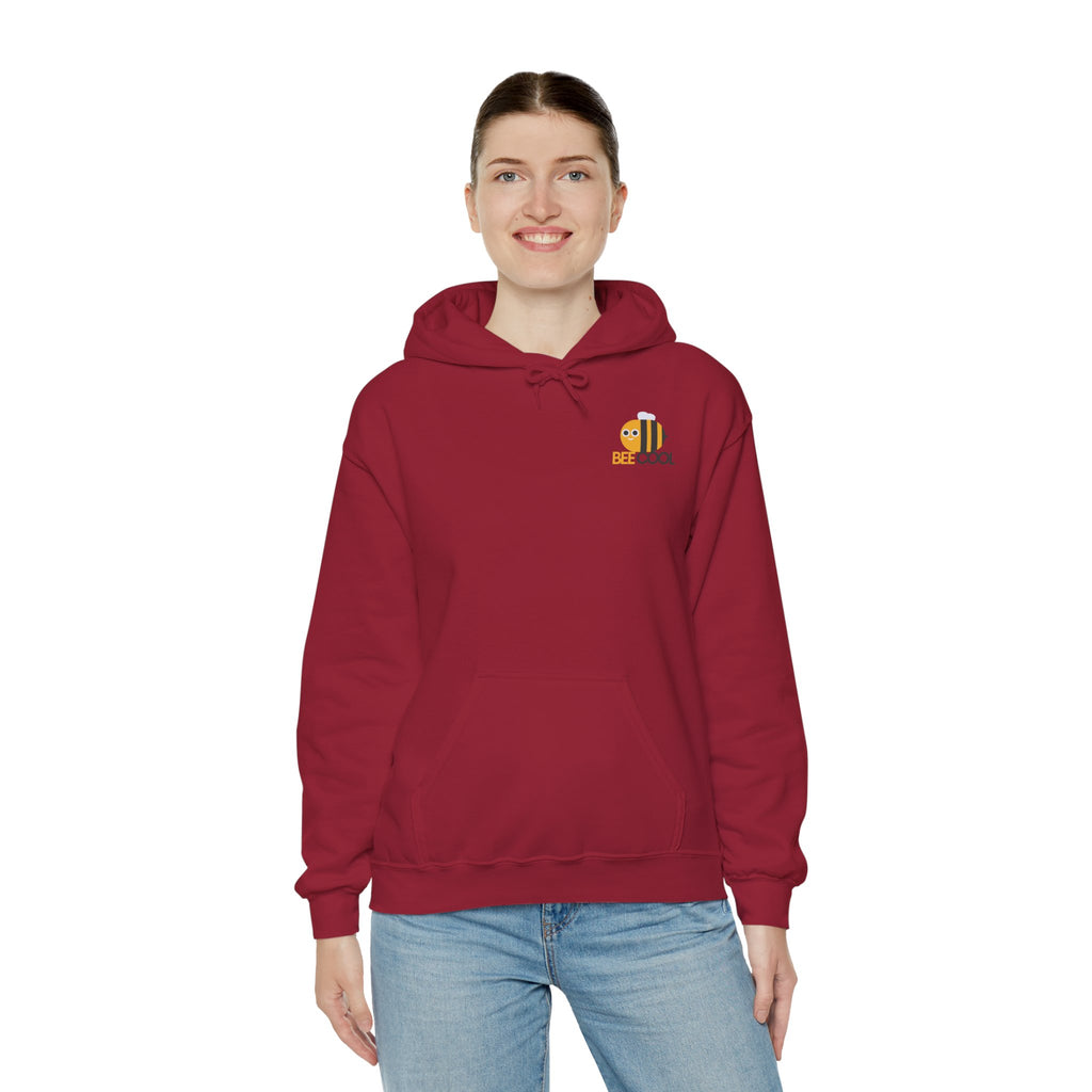 Leafen Bee Cool Unisex Heavy Blend™ Hooded Sweatshirt, Comfortable Casual Wear, Perfect Gift for Nature Lovers