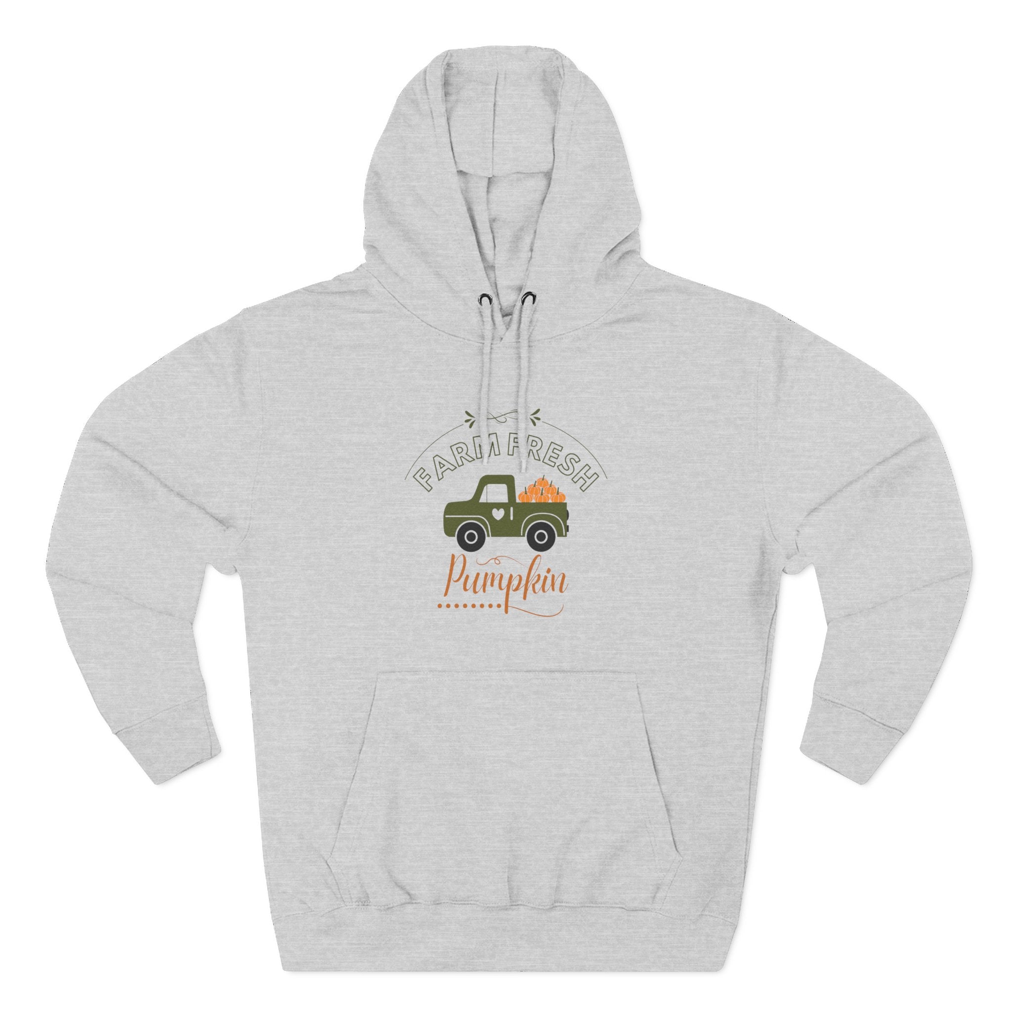 Leafen Autumn Fleece Hoodie - Peace, Love, Fall Design, Cozy Sweatshirt, Perfect for Thanksgiving, Fall Fashion, Gift Idea