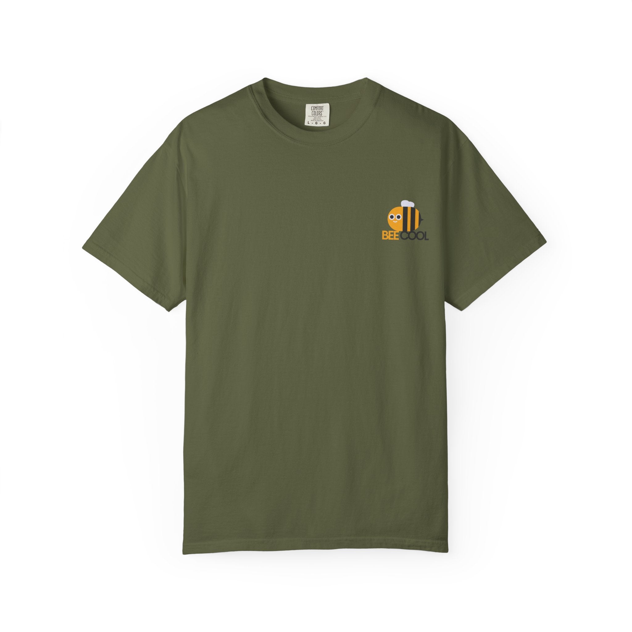 Leafen Bee Cool Unisex Garment-Dyed T-shirt, Casual Wear, Summer Vibe, Gift for Friends, Relaxed Everyday Style