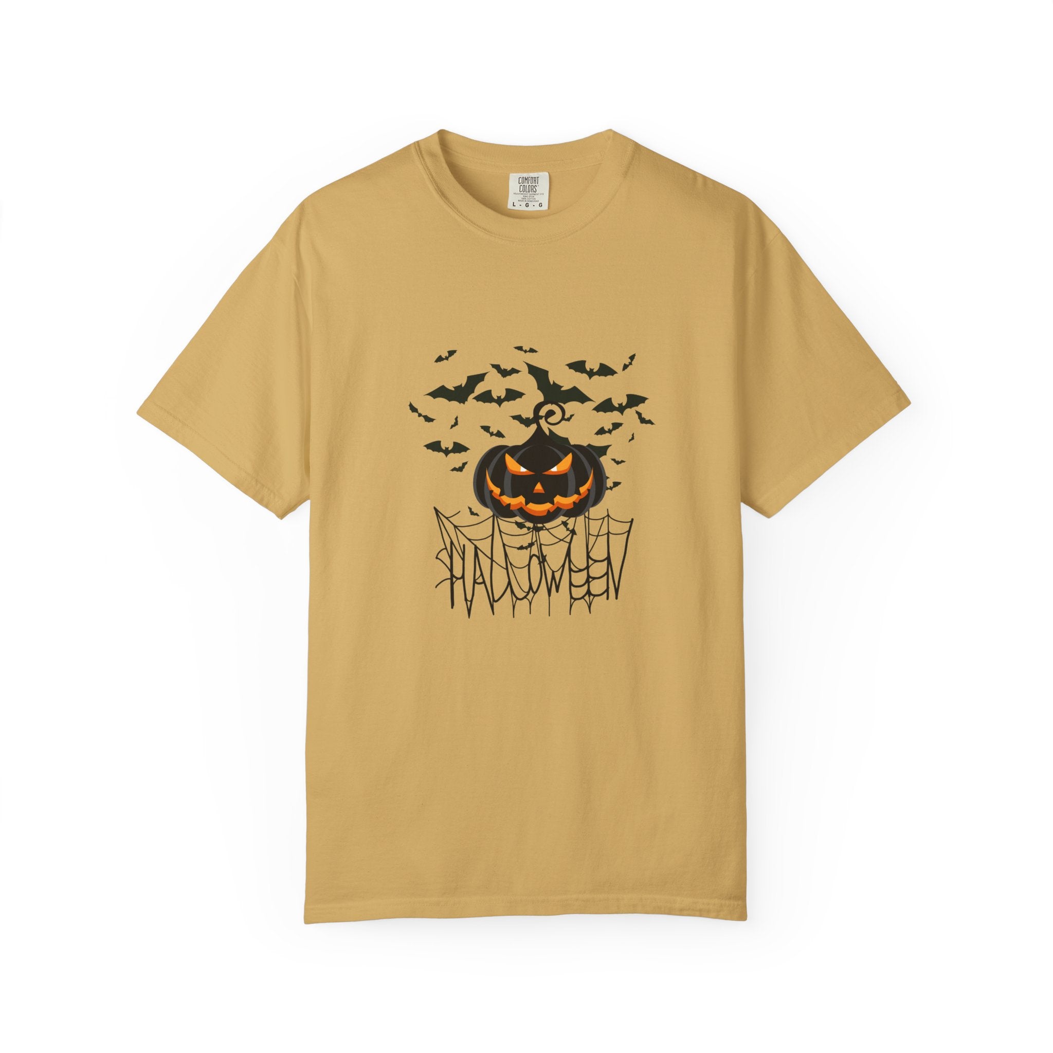 Halloween Vibe Unisex Garment-Dyed T-shirt, Casual Wear, Summer Vibe, Gift for Friends, Relaxed Everyday Style