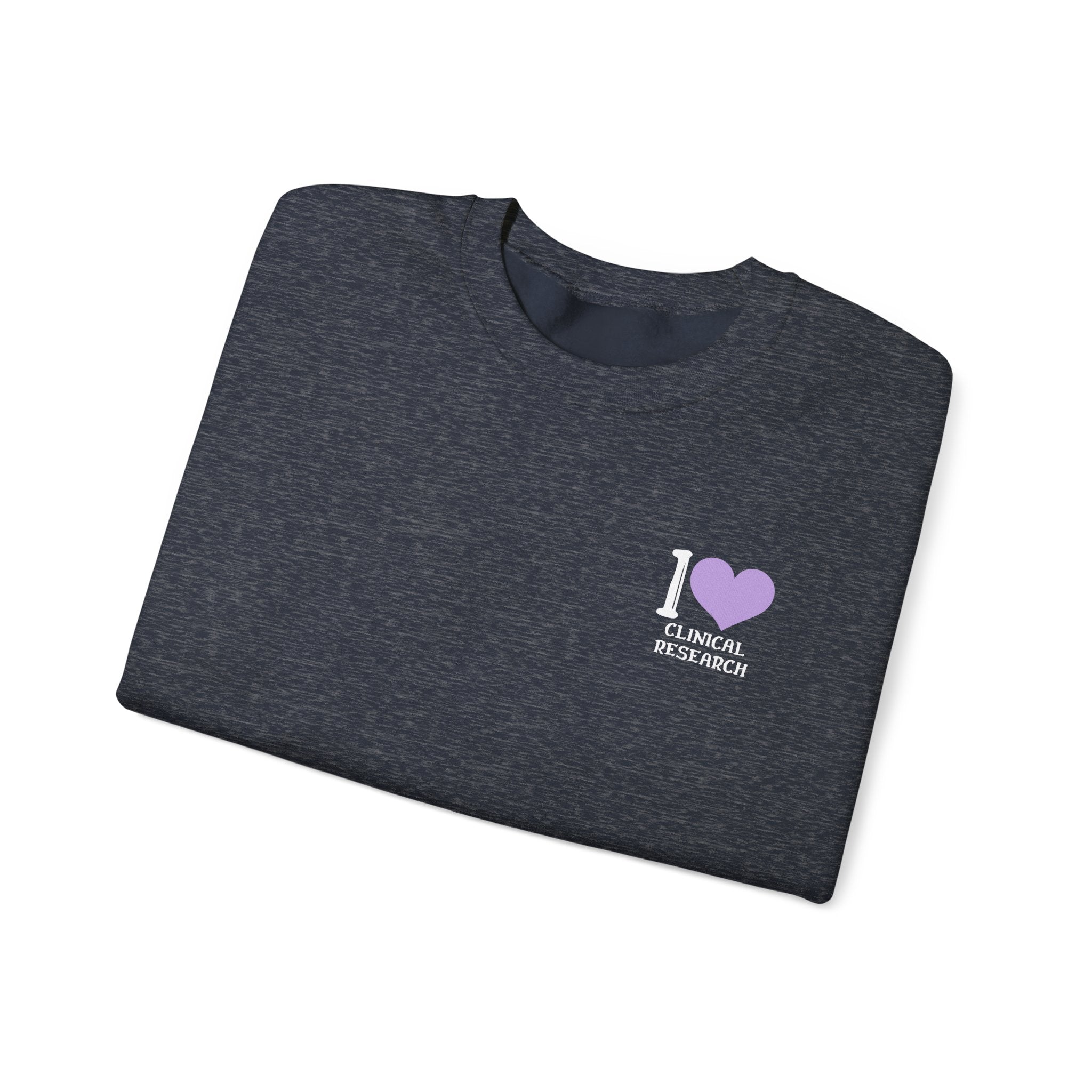 Leafen I Love Research Sweatshirt, Cozy Crewneck, Unisex Gift, Perfect for Researchers, Science Lovers, Casual Wear