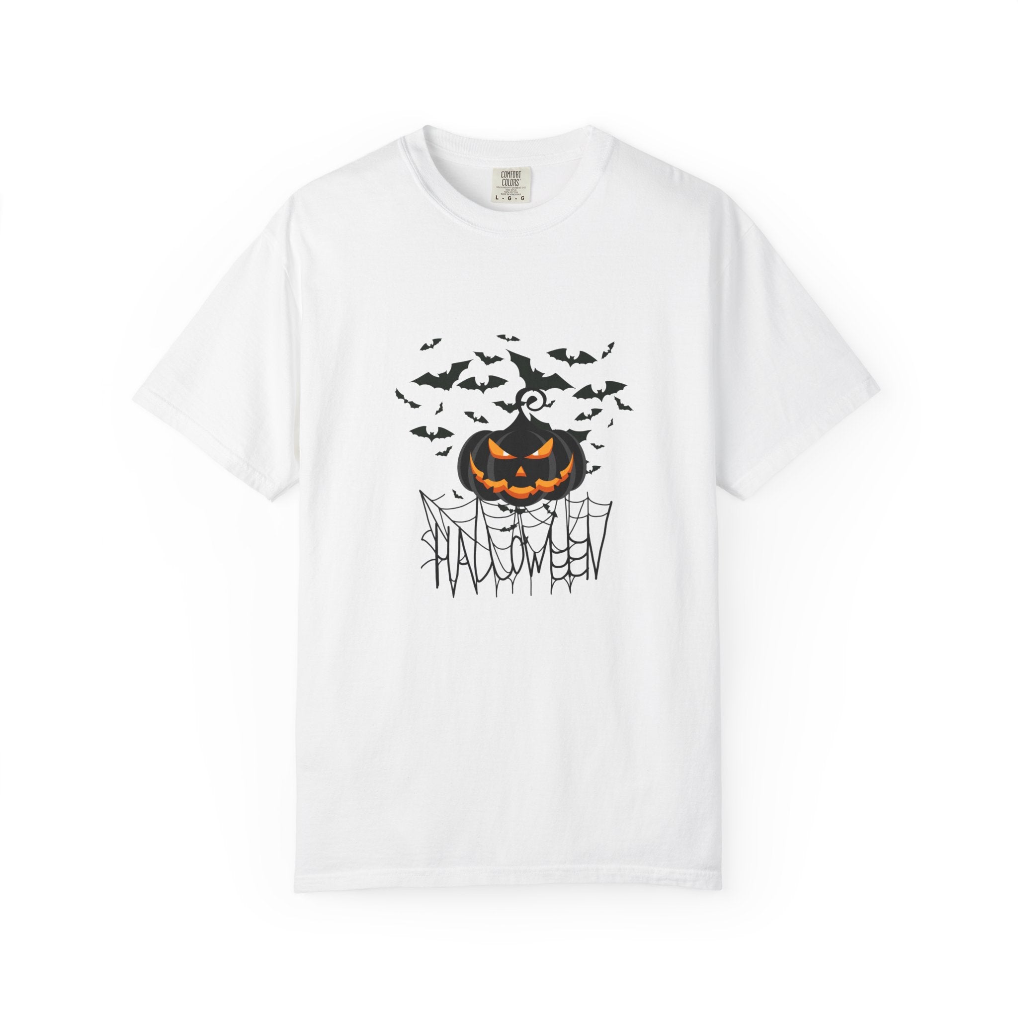 Halloween Vibe Unisex Garment-Dyed T-shirt, Casual Wear, Summer Vibe, Gift for Friends, Relaxed Everyday Style