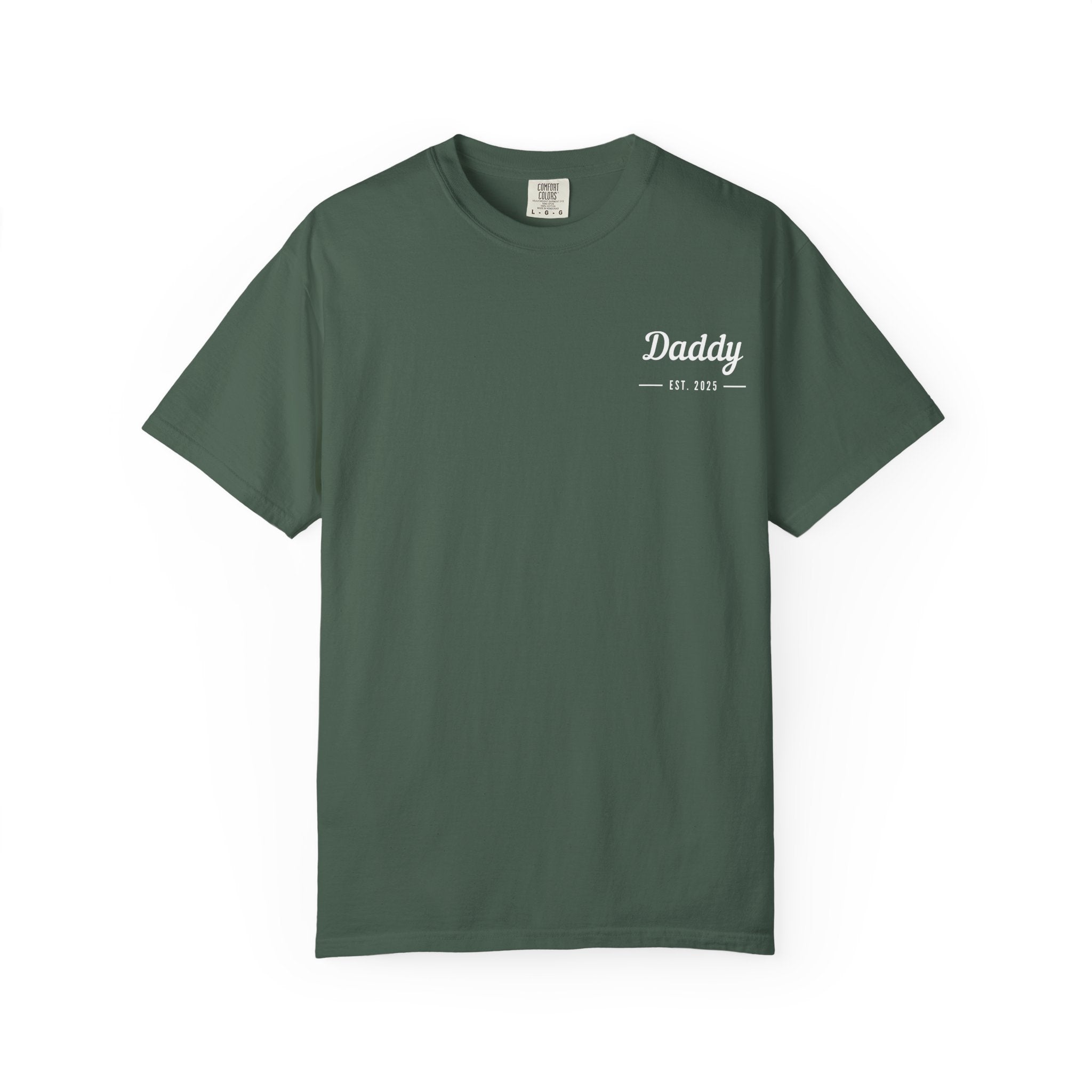 Leafen Daddy Est Unisex Garment-Dyed T-shirt, Casual Wear, Summer Vibe, Gift for Friends, Relaxed Everyday Style