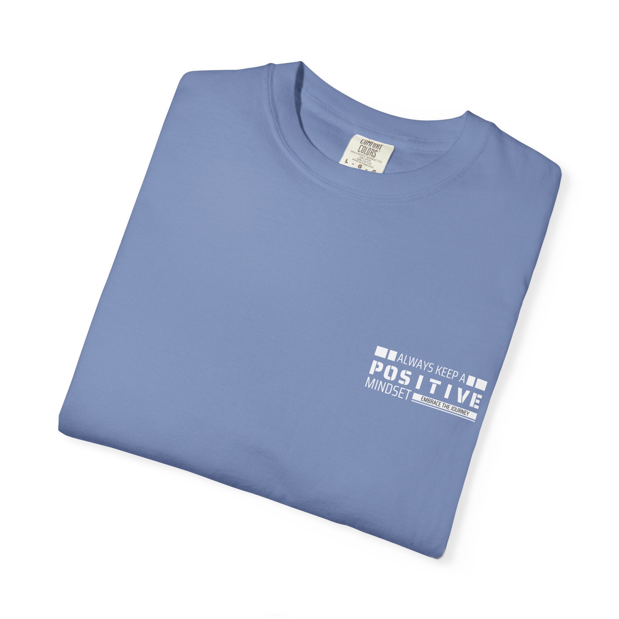 Leafen Positive Vibe Unisex Garment-Dyed T-shirt, Casual Wear, Summer Vibe, Gift for Friends, Relaxed Everyday Style