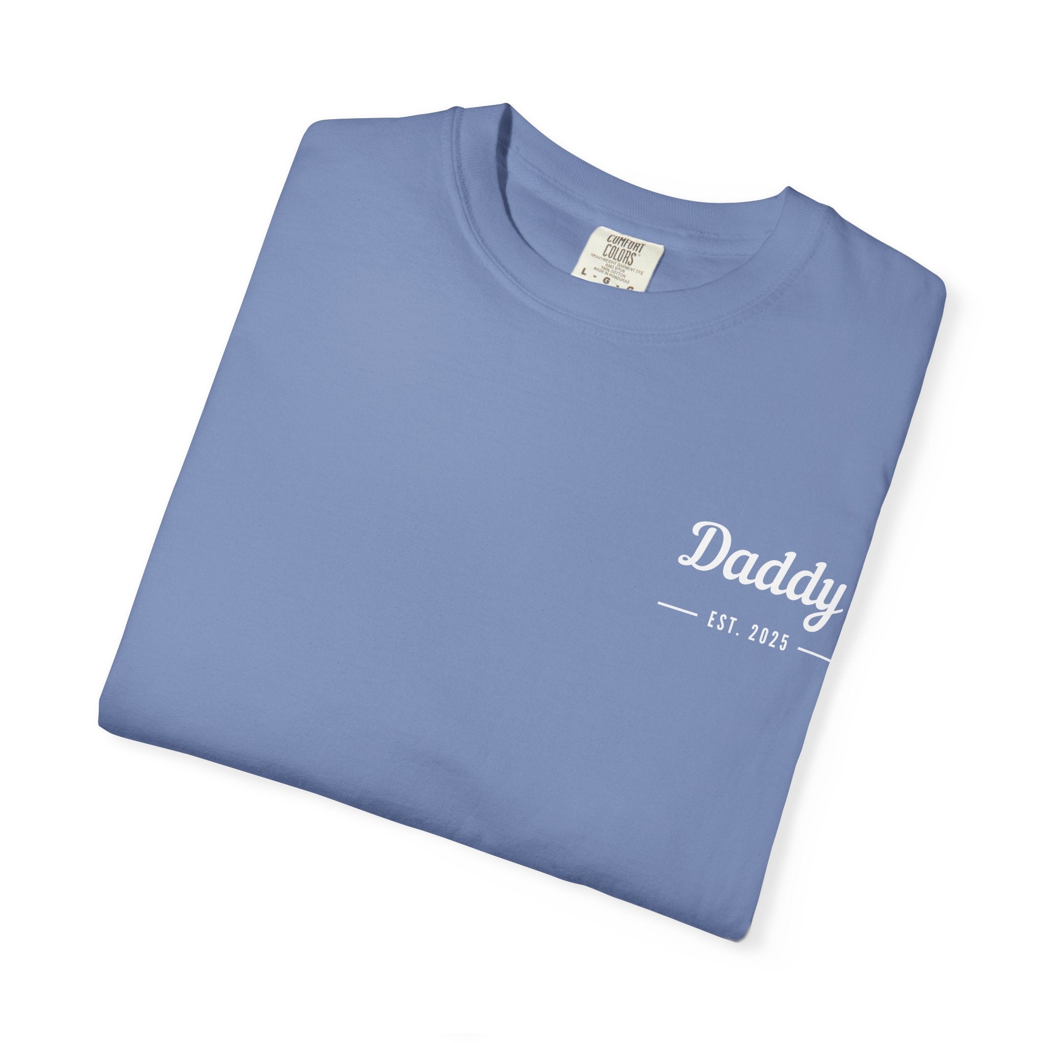 Leafen Daddy Est Unisex Garment-Dyed T-shirt, Casual Wear, Summer Vibe, Gift for Friends, Relaxed Everyday Style
