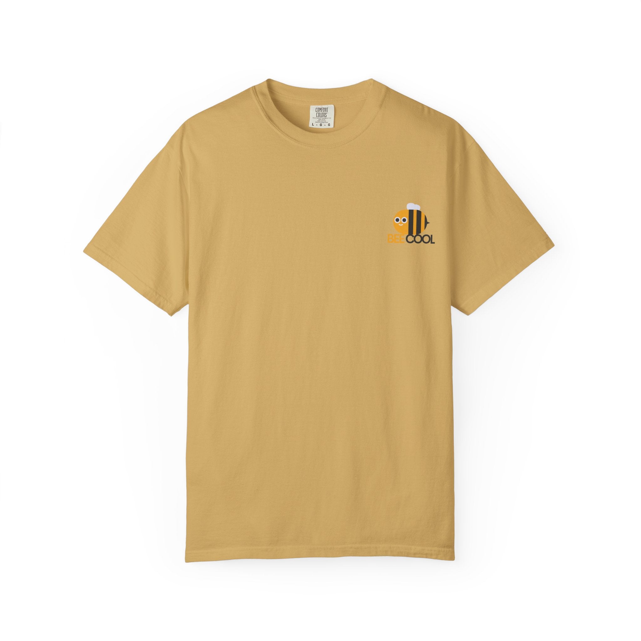 Leafen Bee Cool Unisex Garment-Dyed T-shirt, Casual Wear, Summer Vibe, Gift for Friends, Relaxed Everyday Style