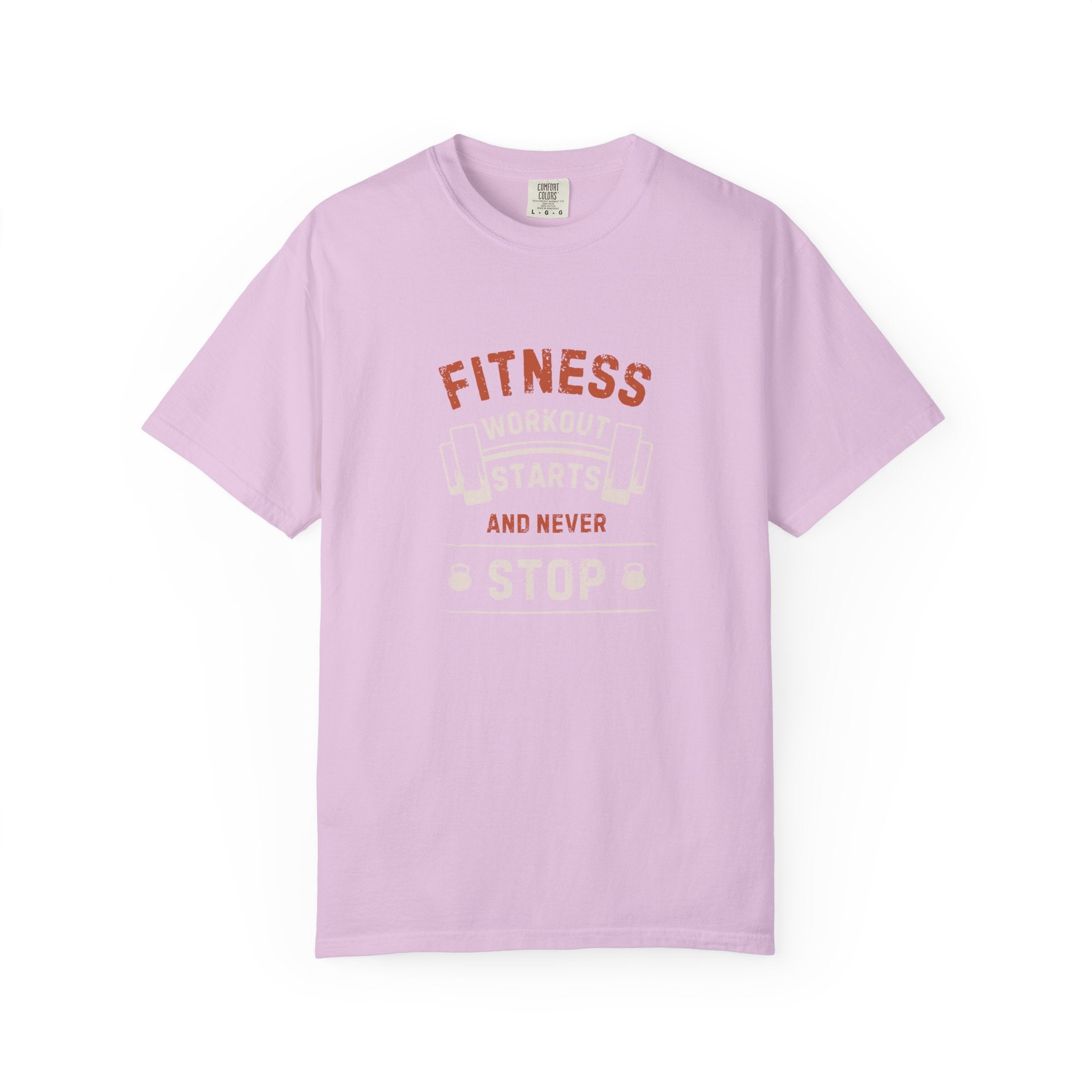 Fitness Workout Unisex Garment-Dyed T-shirt, Casual Wear, Summer Vibe, Gift for Friends, Motivational Relaxed Everyday Style