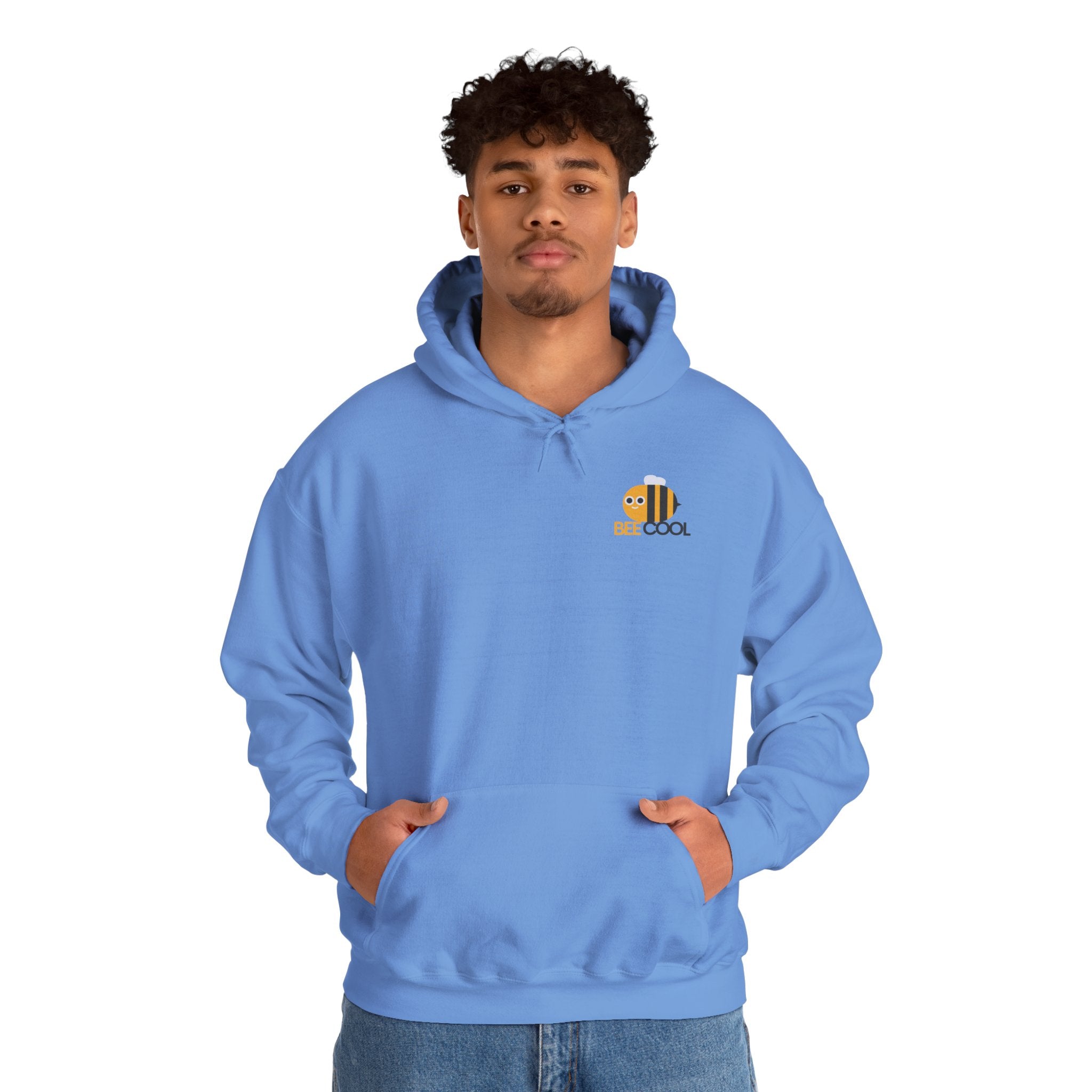 Leafen Bee Cool Unisex Heavy Blend™ Hooded Sweatshirt, Comfortable Casual Wear, Perfect Gift for Nature Lovers