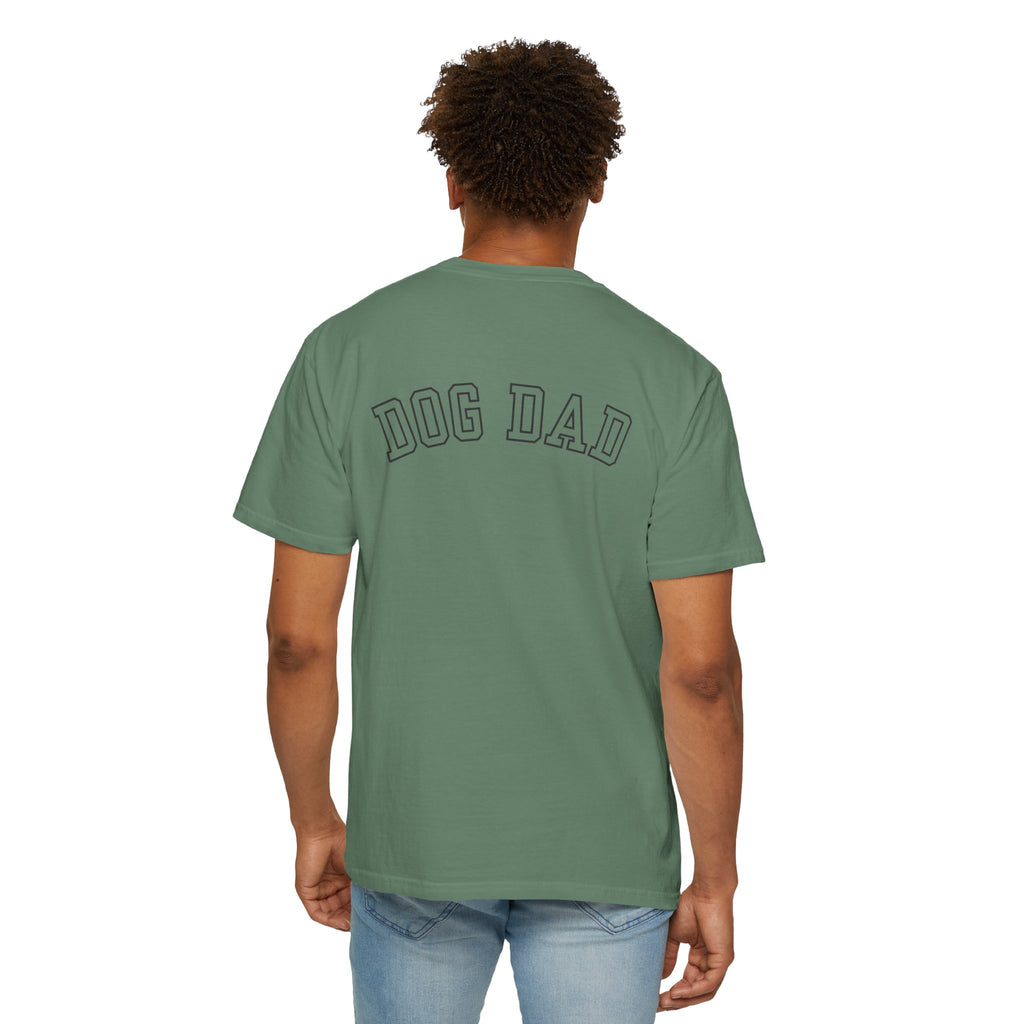 Leafen DOG DAD Unisex Garment-Dyed T-shirt, Casual Wear, Summer Vibe, Gift for Friends, Relaxed Everyday Style