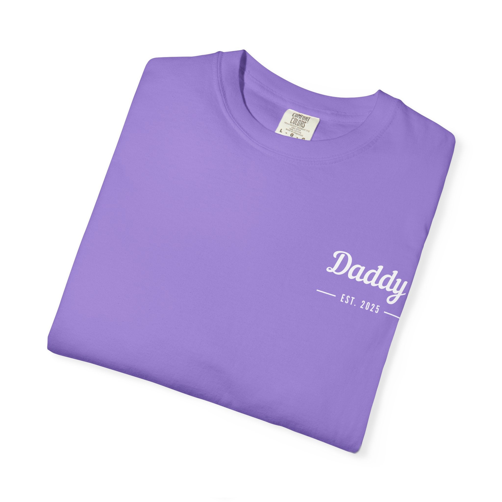 Leafen Daddy Est Unisex Garment-Dyed T-shirt, Casual Wear, Summer Vibe, Gift for Friends, Relaxed Everyday Style