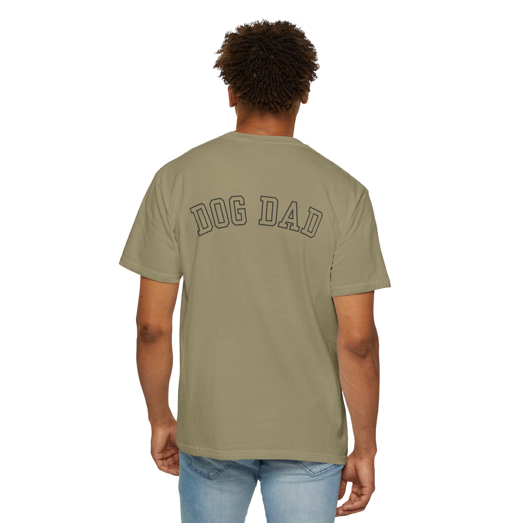 Leafen DOG DAD Unisex Garment-Dyed T-shirt, Casual Wear, Summer Vibe, Gift for Friends, Relaxed Everyday Style