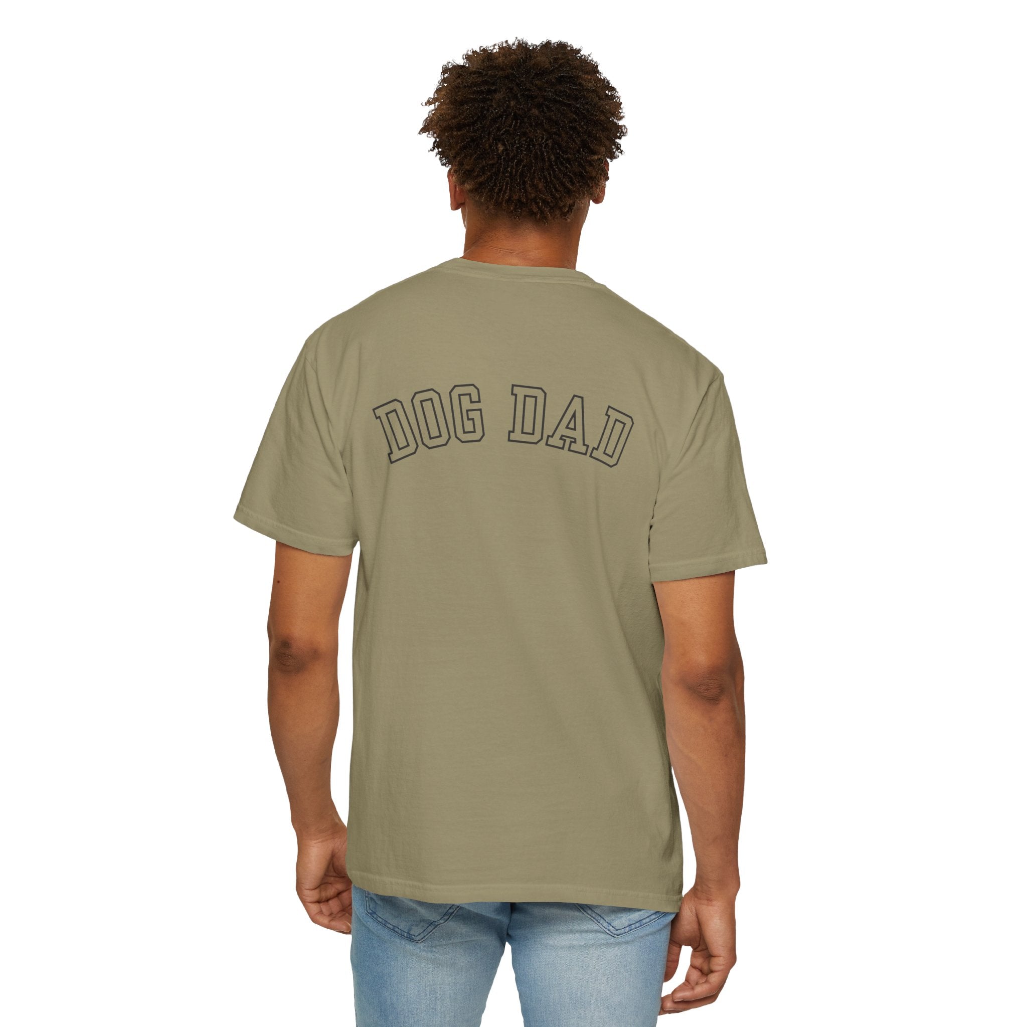 Leafen DOG DAD Unisex Garment-Dyed T-shirt, Casual Wear, Summer Vibe, Gift for Friends, Relaxed Everyday Style