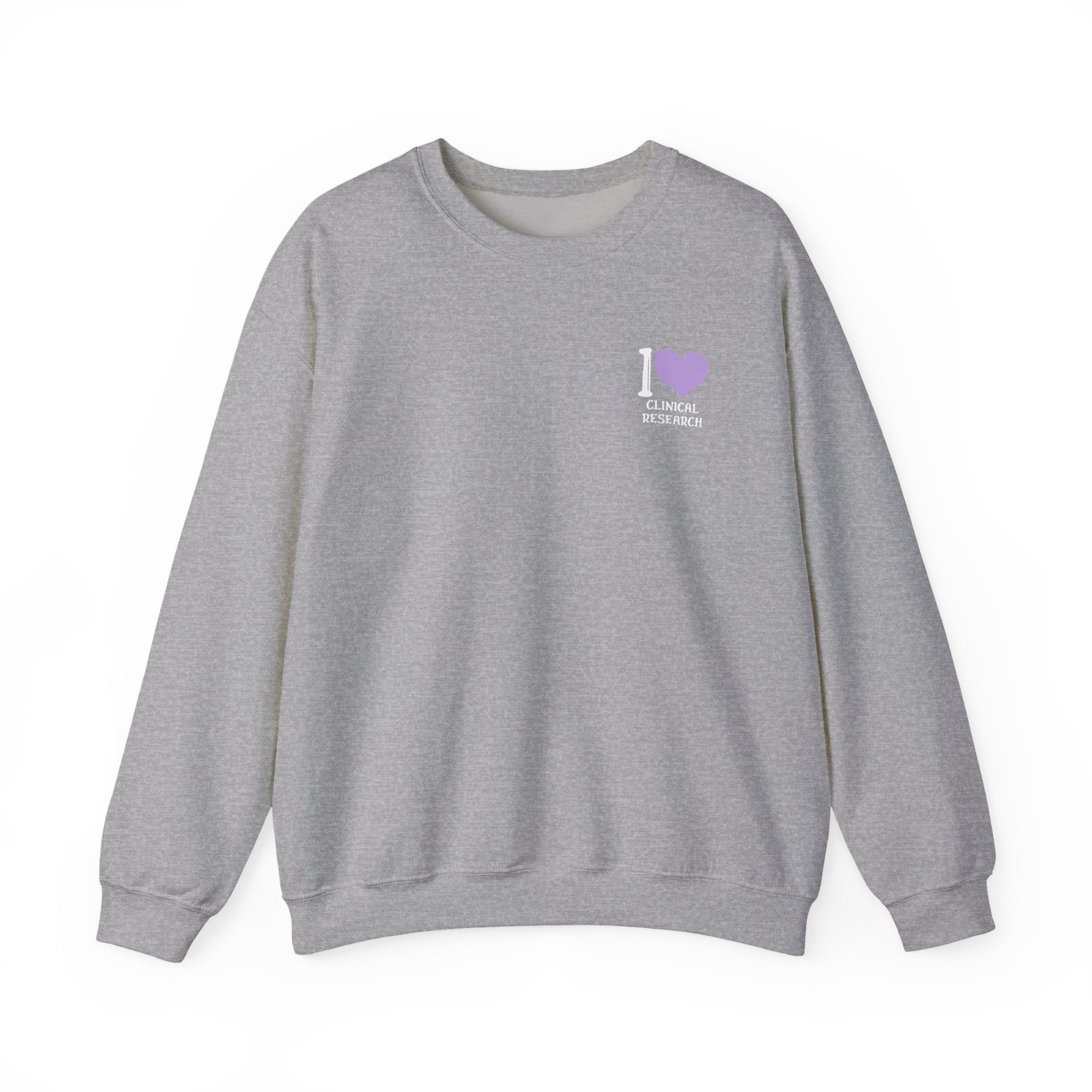 Leafen I Love Research Sweatshirt, Cozy Crewneck, Unisex Gift, Perfect for Researchers, Science Lovers, Casual Wear