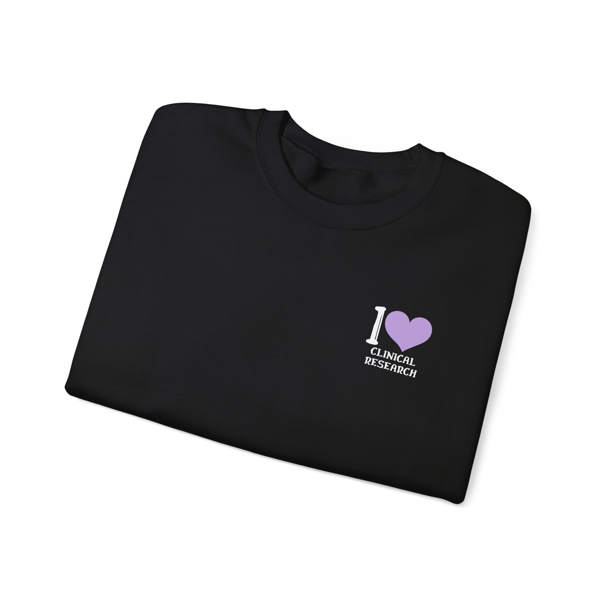 Leafen I Love Research Sweatshirt, Cozy Crewneck, Unisex Gift, Perfect for Researchers, Science Lovers, Casual Wear