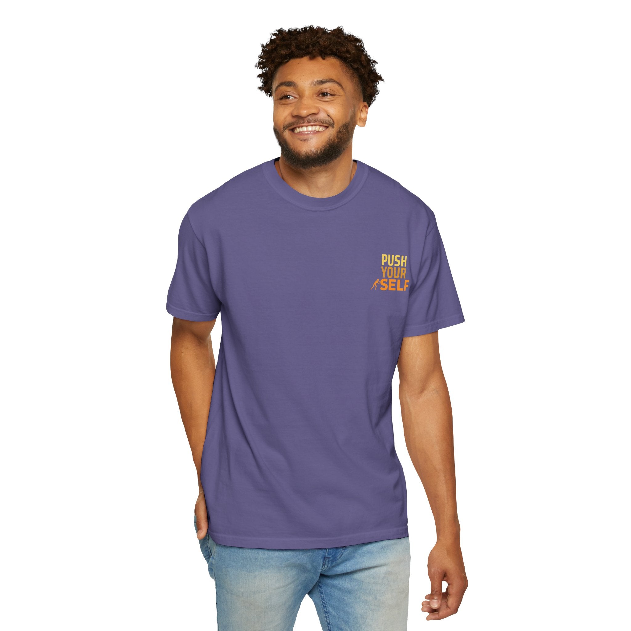 Leafen Push Your Self Unisex T-Shirt | Casual Tee, Gift for Friends, Casual Wear, Everyday Comfort