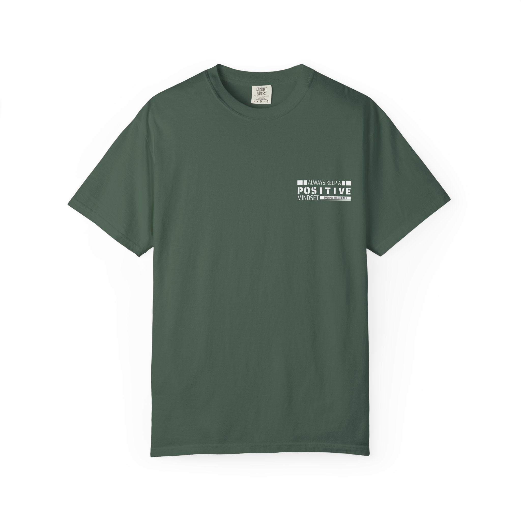 Leafen Positive Vibe Unisex Garment-Dyed T-shirt, Casual Wear, Summer Vibe, Gift for Friends, Relaxed Everyday Style