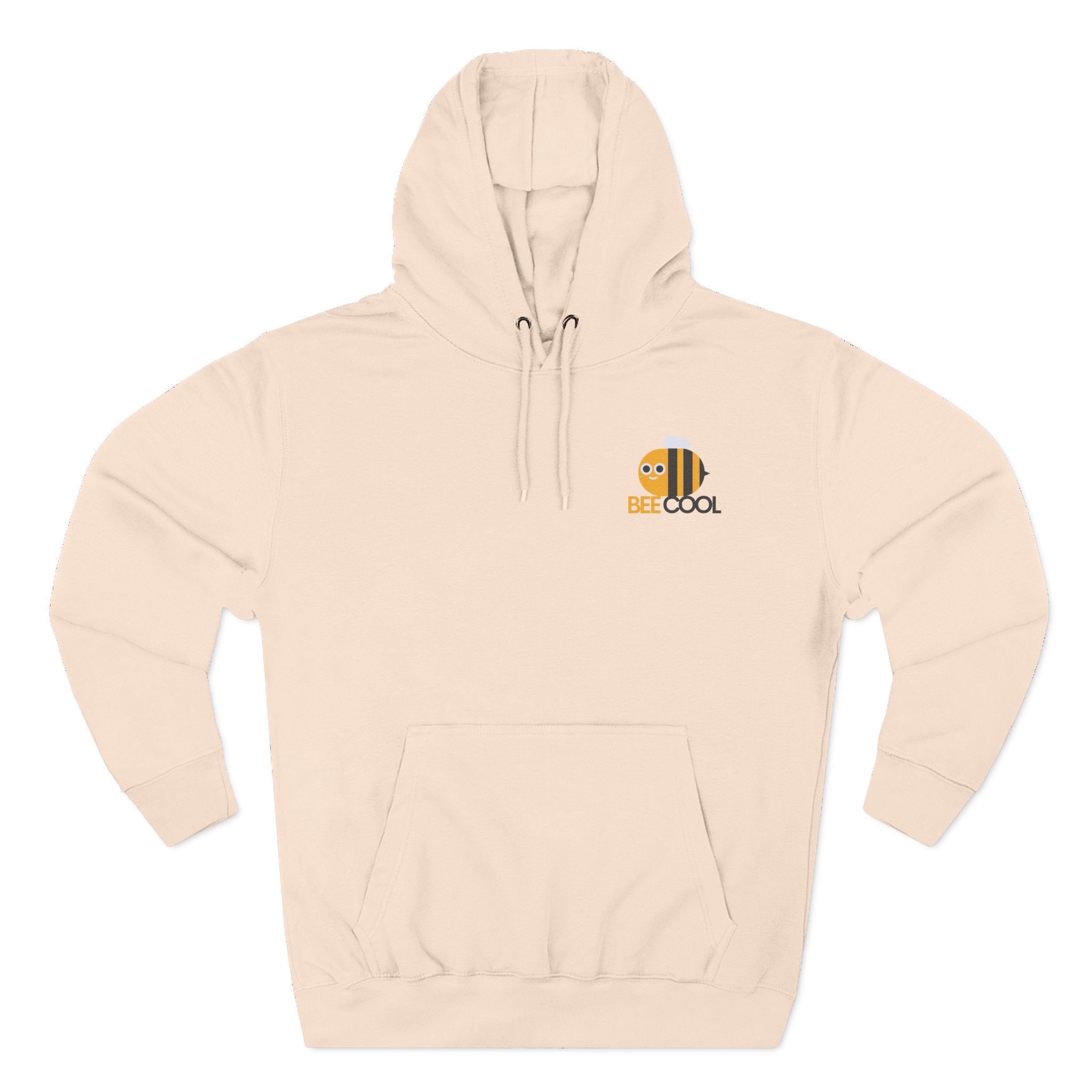 Leafen Bee Cool Fleece Hoodie - Fall Design, Cozy Sweatshirt, Perfect for cool weather, Fall Fashion, Gift Idea