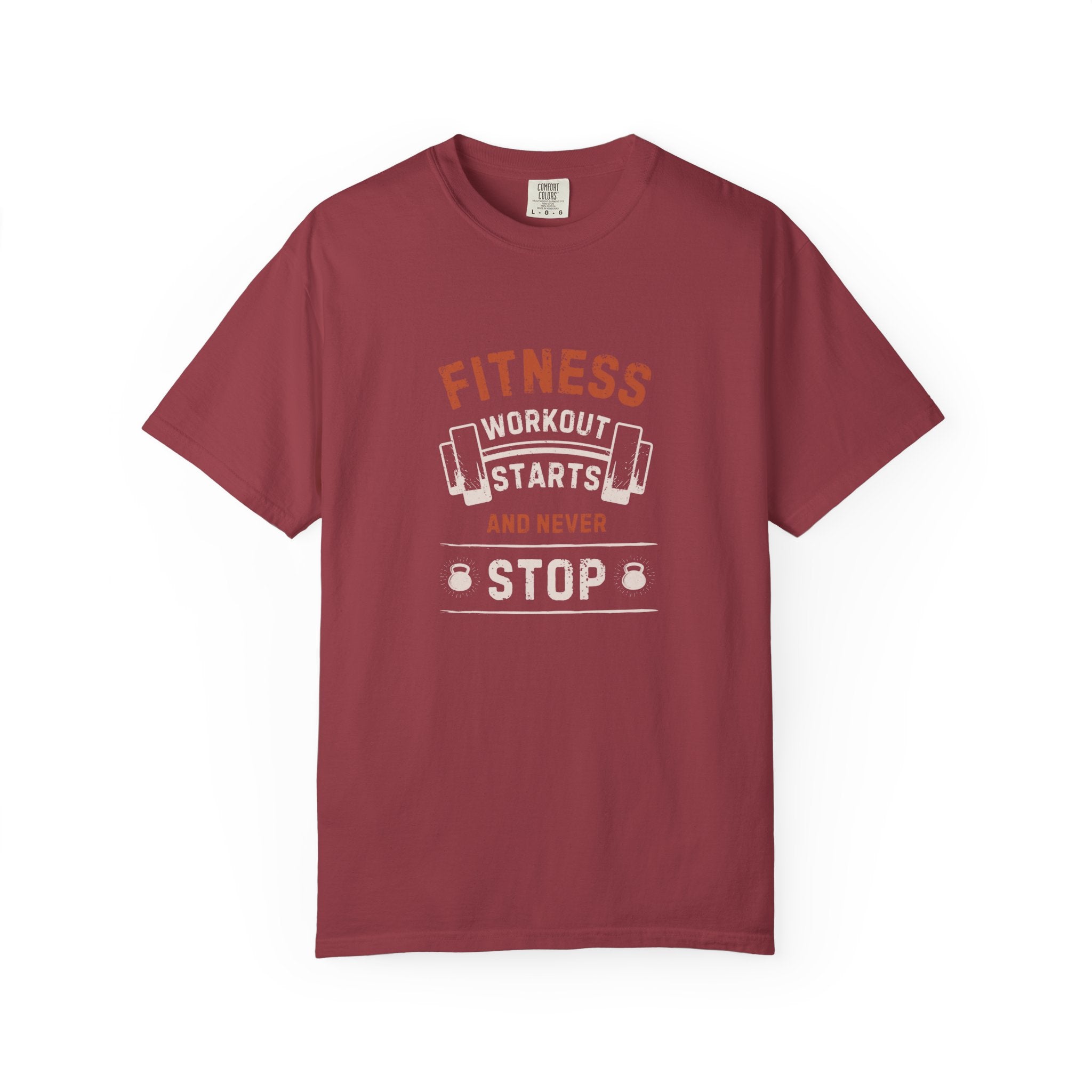 Fitness Workout Unisex Garment-Dyed T-shirt, Casual Wear, Summer Vibe, Gift for Friends, Motivational Relaxed Everyday Style