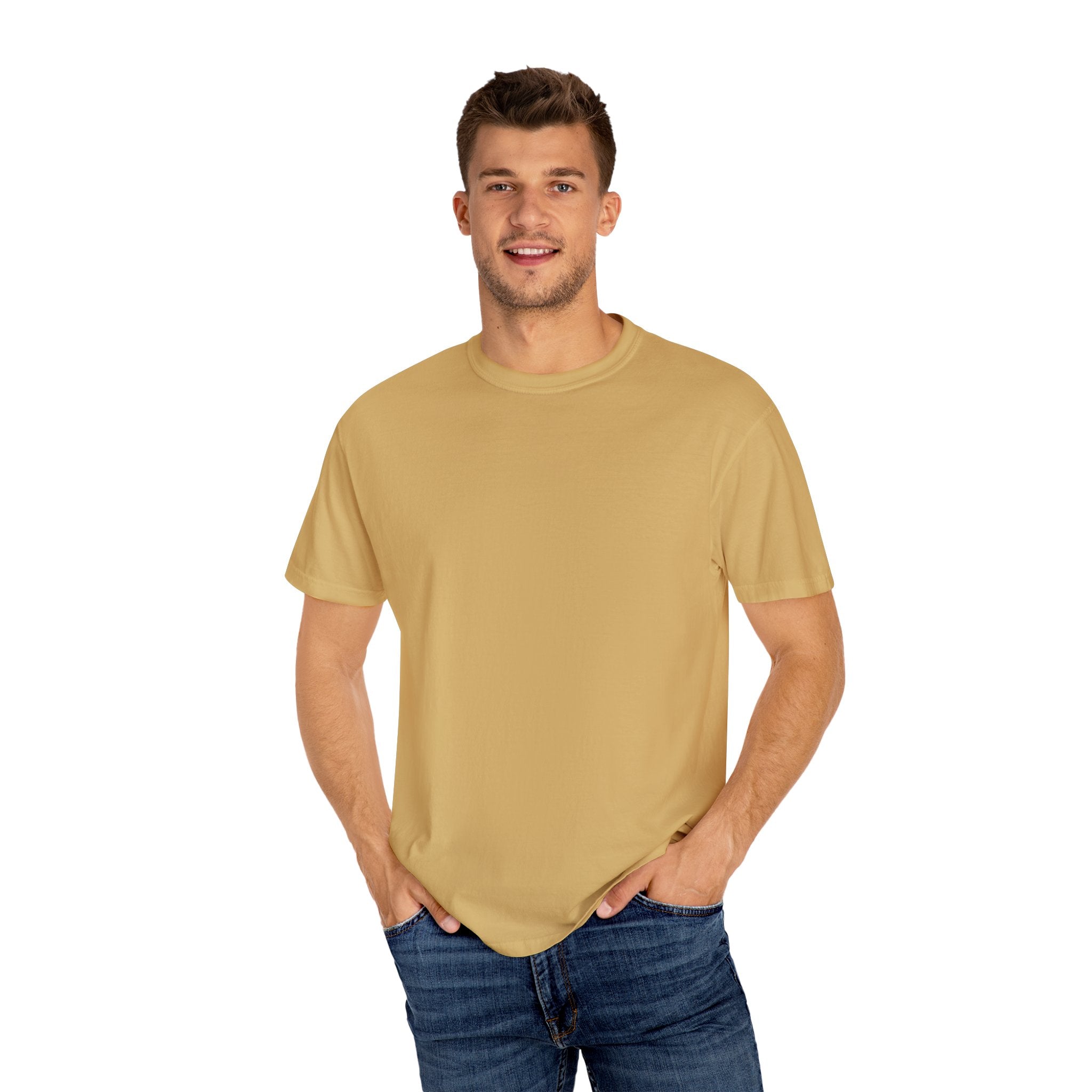 Leafen DOG DAD Unisex Garment-Dyed T-shirt, Casual Wear, Summer Vibe, Gift for Friends, Relaxed Everyday Style