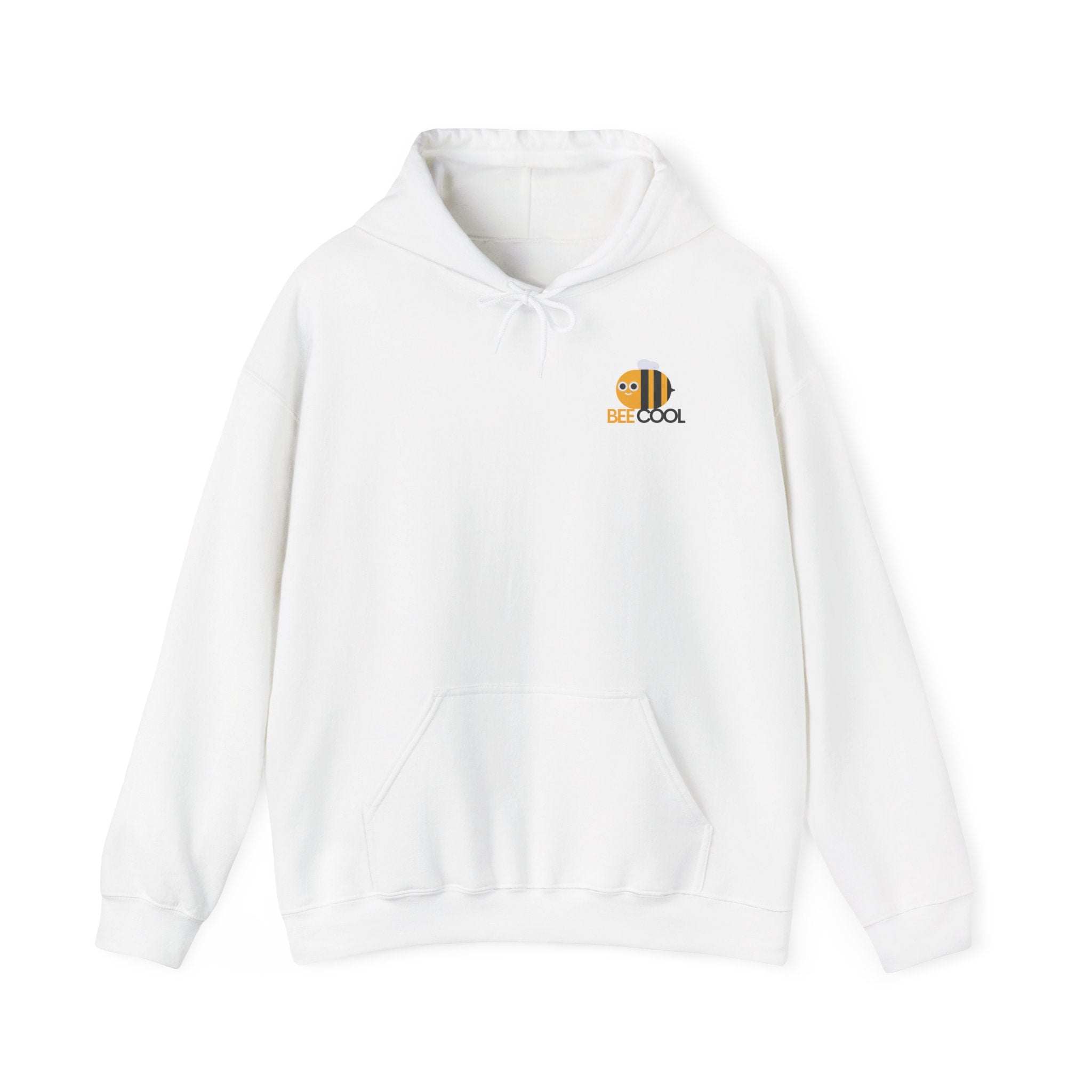 Leafen Bee Cool Unisex Heavy Blend™ Hooded Sweatshirt, Comfortable Casual Wear, Perfect Gift for Nature Lovers