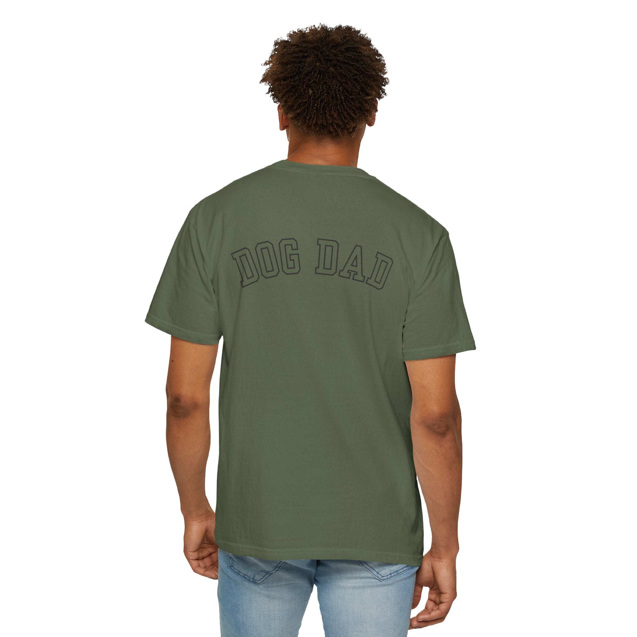 Leafen DOG DAD Unisex Garment-Dyed T-shirt, Casual Wear, Summer Vibe, Gift for Friends, Relaxed Everyday Style