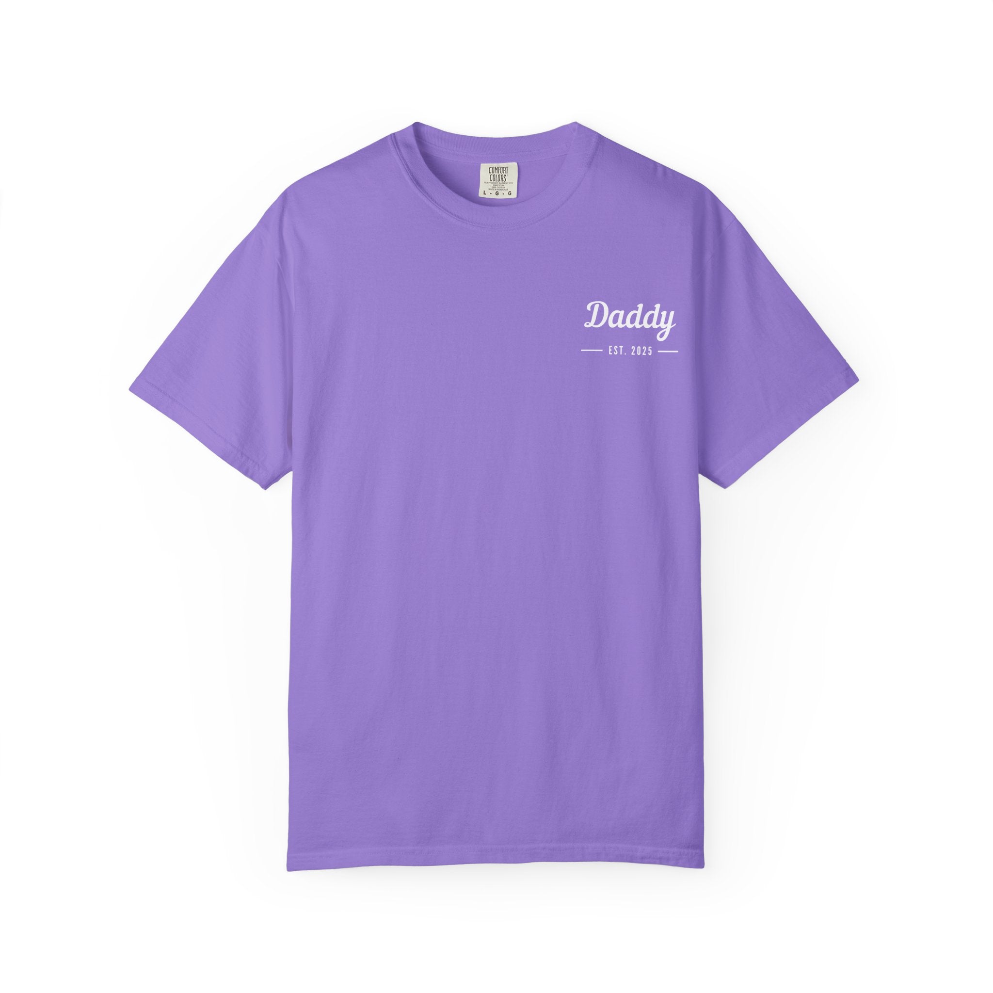 Leafen Daddy Est Unisex Garment-Dyed T-shirt, Casual Wear, Summer Vibe, Gift for Friends, Relaxed Everyday Style