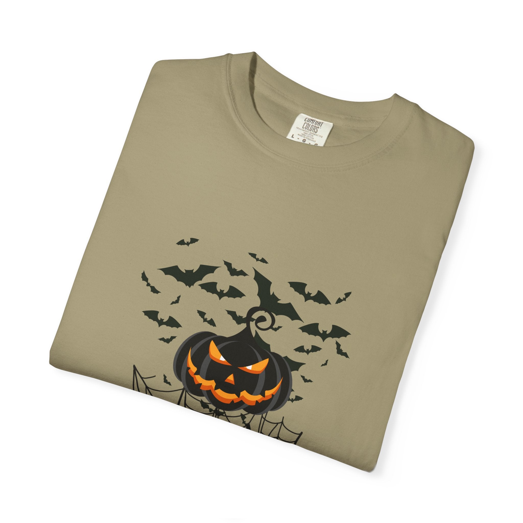 Halloween Vibe Unisex Garment-Dyed T-shirt, Casual Wear, Summer Vibe, Gift for Friends, Relaxed Everyday Style