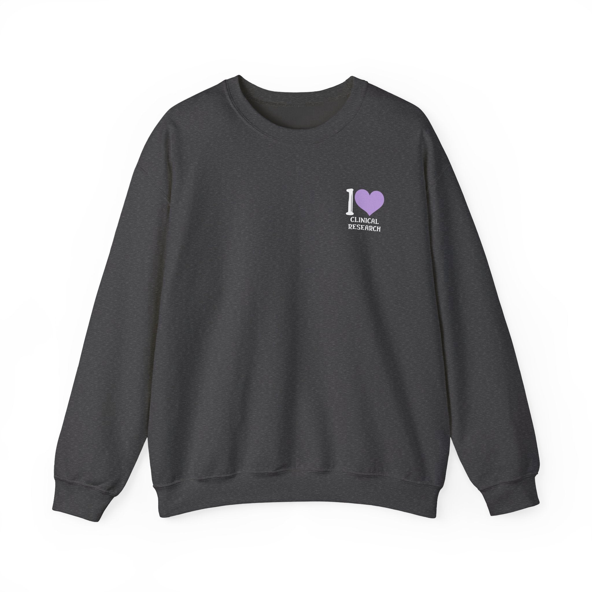 Leafen I Love Research Sweatshirt, Cozy Crewneck, Unisex Gift, Perfect for Researchers, Science Lovers, Casual Wear