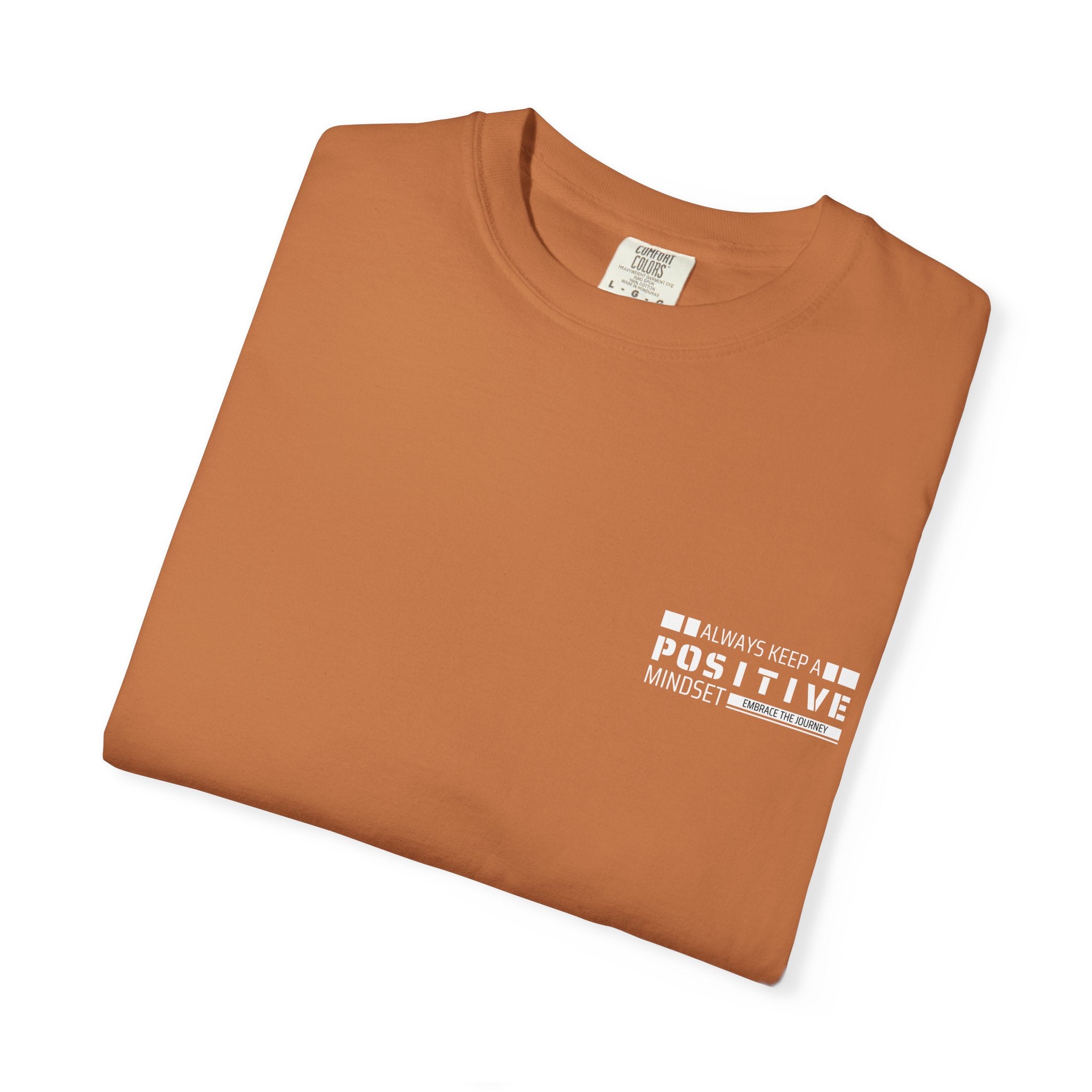 Leafen Positive Vibe Unisex Garment-Dyed T-shirt, Casual Wear, Summer Vibe, Gift for Friends, Relaxed Everyday Style