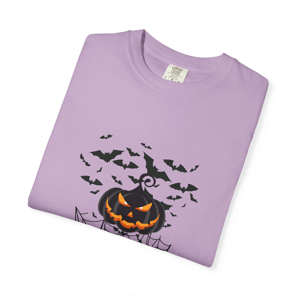 Halloween Vibe Unisex Garment-Dyed T-shirt, Casual Wear, Summer Vibe, Gift for Friends, Relaxed Everyday Style