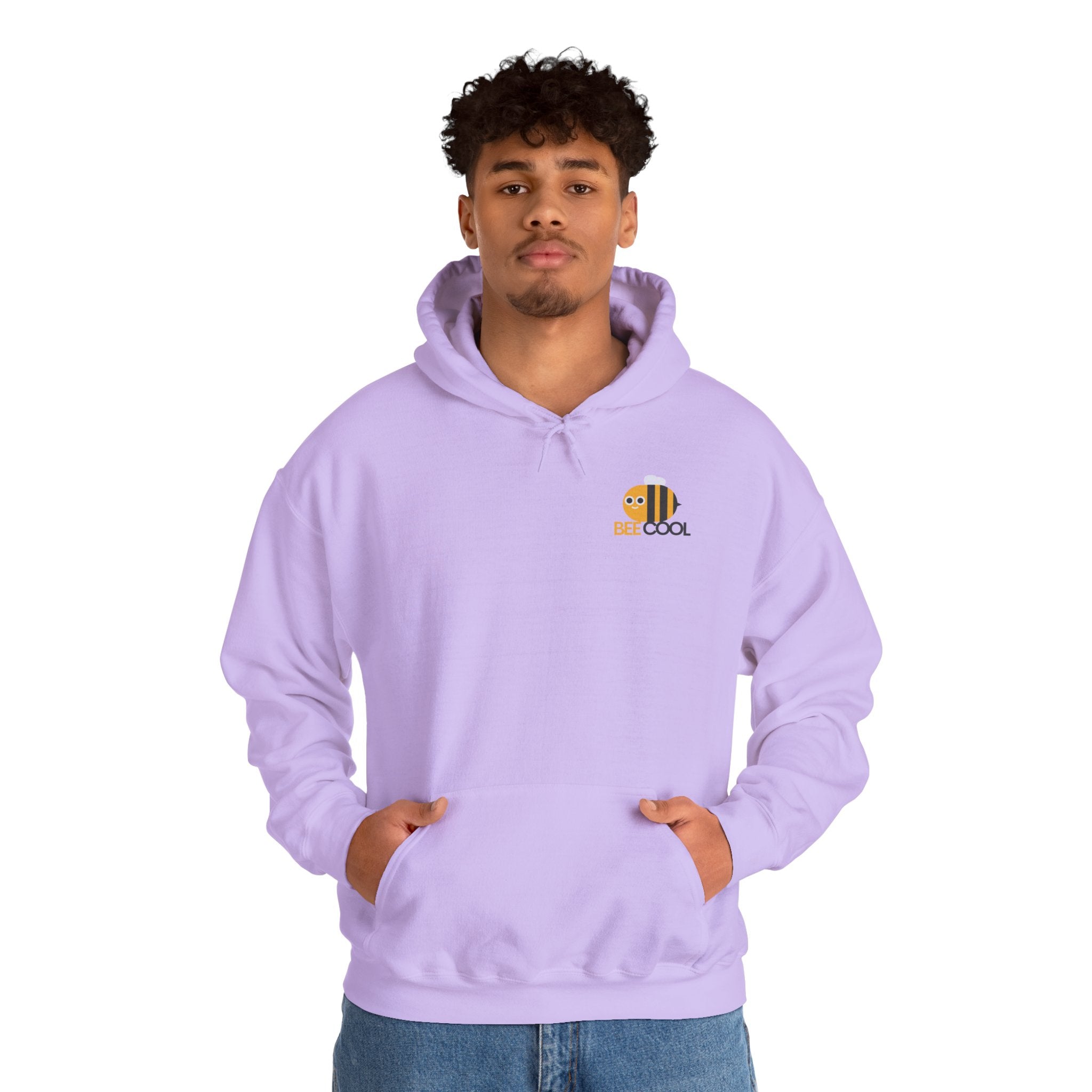 Leafen Bee Cool Unisex Heavy Blend™ Hooded Sweatshirt, Comfortable Casual Wear, Perfect Gift for Nature Lovers