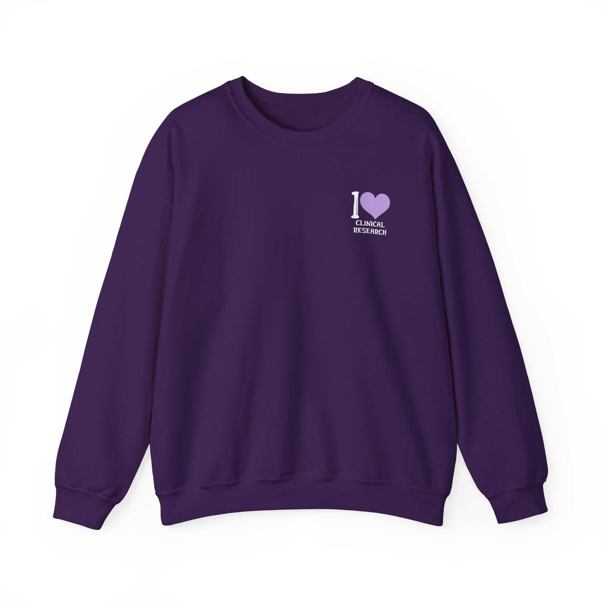 Leafen I Love Research Sweatshirt, Cozy Crewneck, Unisex Gift, Perfect for Researchers, Science Lovers, Casual Wear