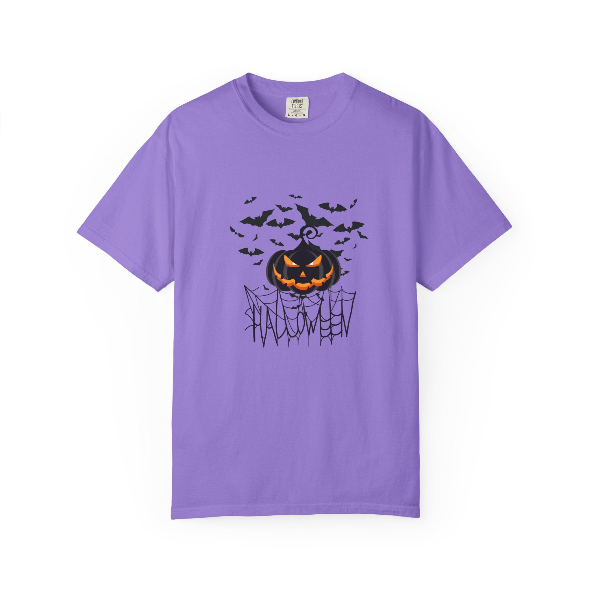 Halloween Vibe Unisex Garment-Dyed T-shirt, Casual Wear, Summer Vibe, Gift for Friends, Relaxed Everyday Style