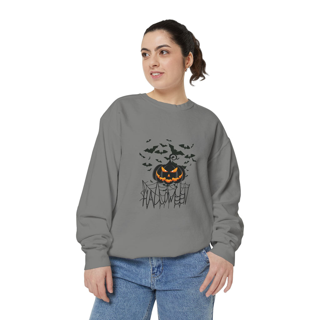 Leafen Halloween Web Unisex Sweatshirt, Casual Crewneck, Gift for Friends, Motivational Apparel, Everyday Comfort Wear